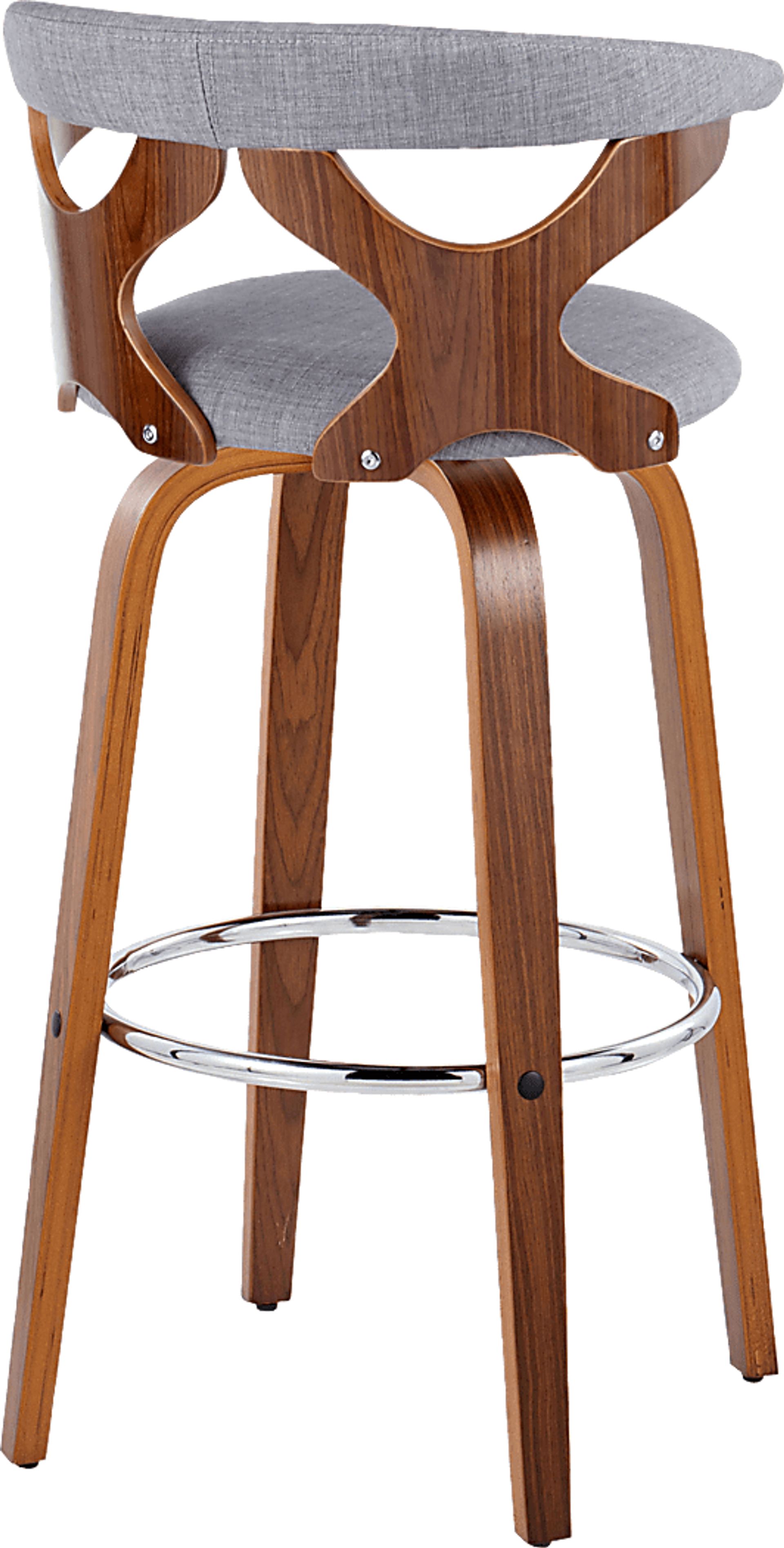 Wyndmoor III Light Gray Swivel Barstool, Set of 2 - Image 8