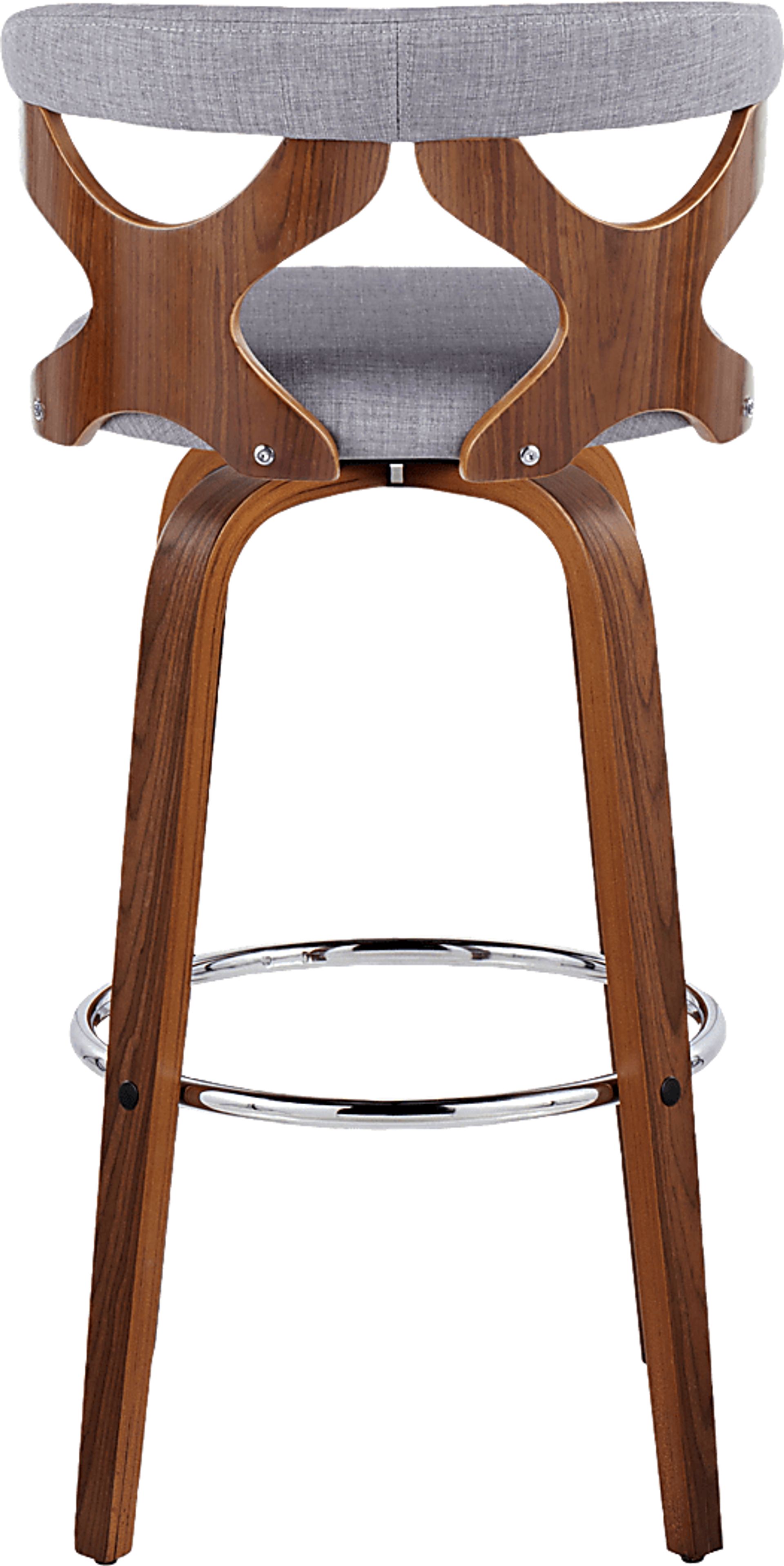 Wyndmoor III Light Gray Swivel Barstool, Set of 2 - Image 9
