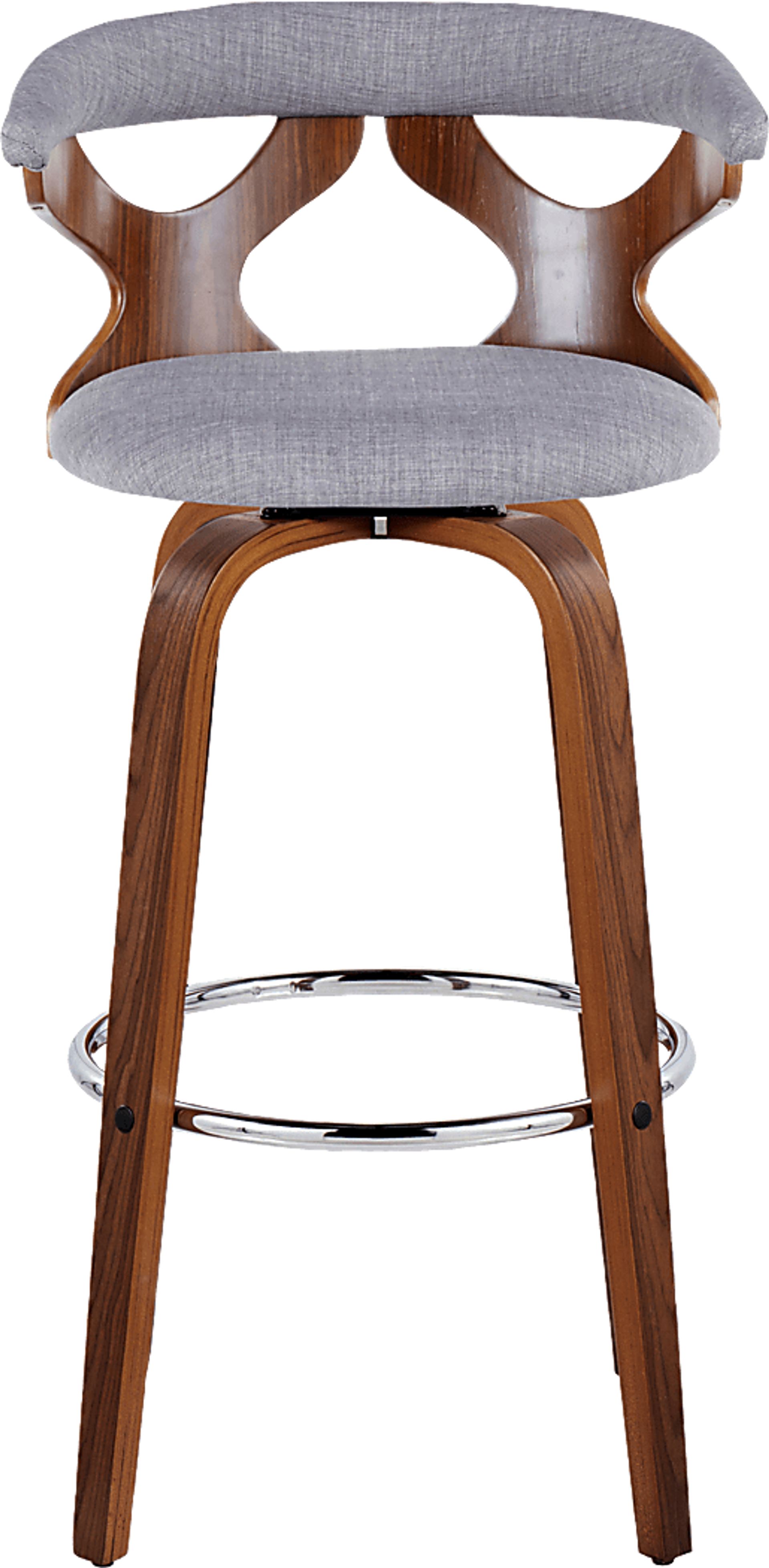 Wyndmoor III Light Gray Swivel Barstool, Set of 2 - Image 10