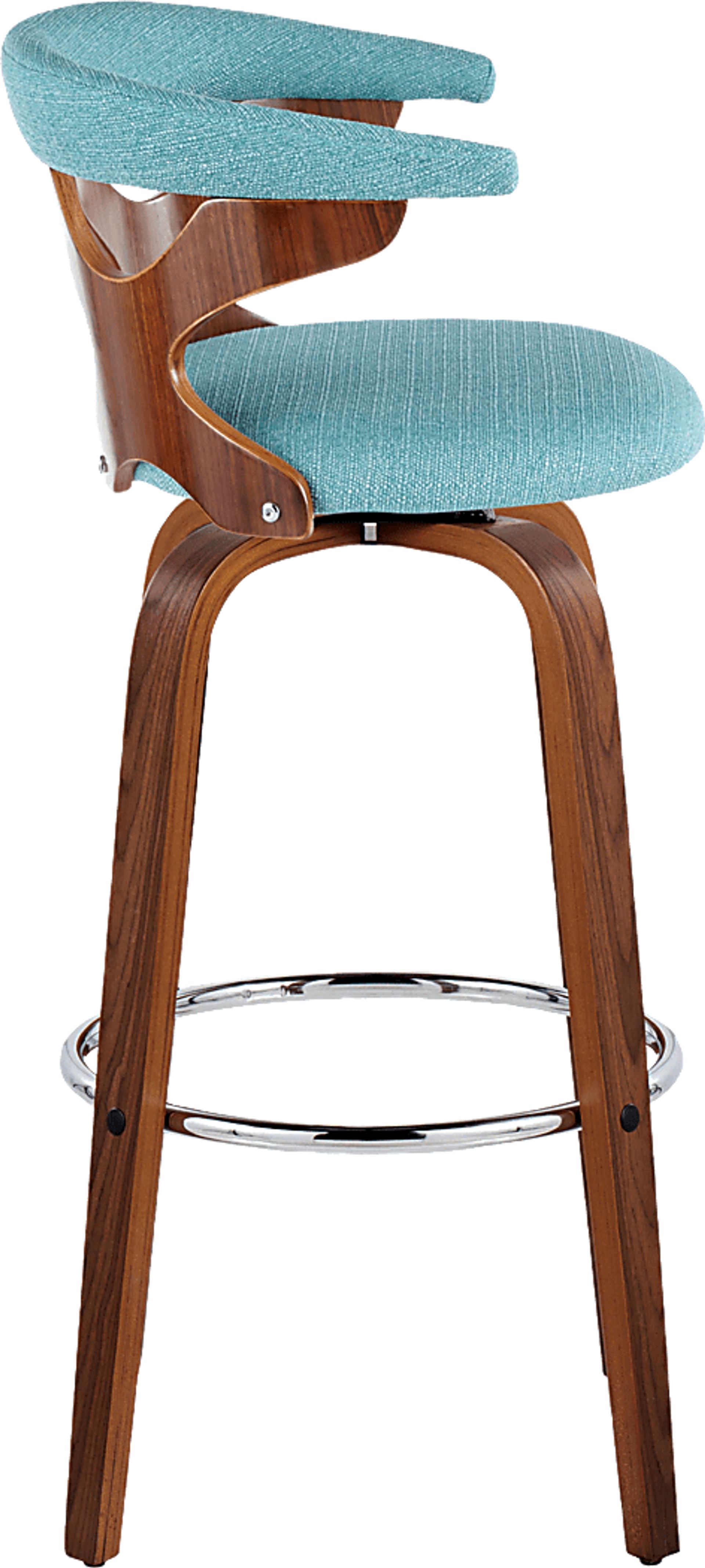 Wyndmoor III Teal Swivel Barstool, Set of 2 - Image 7