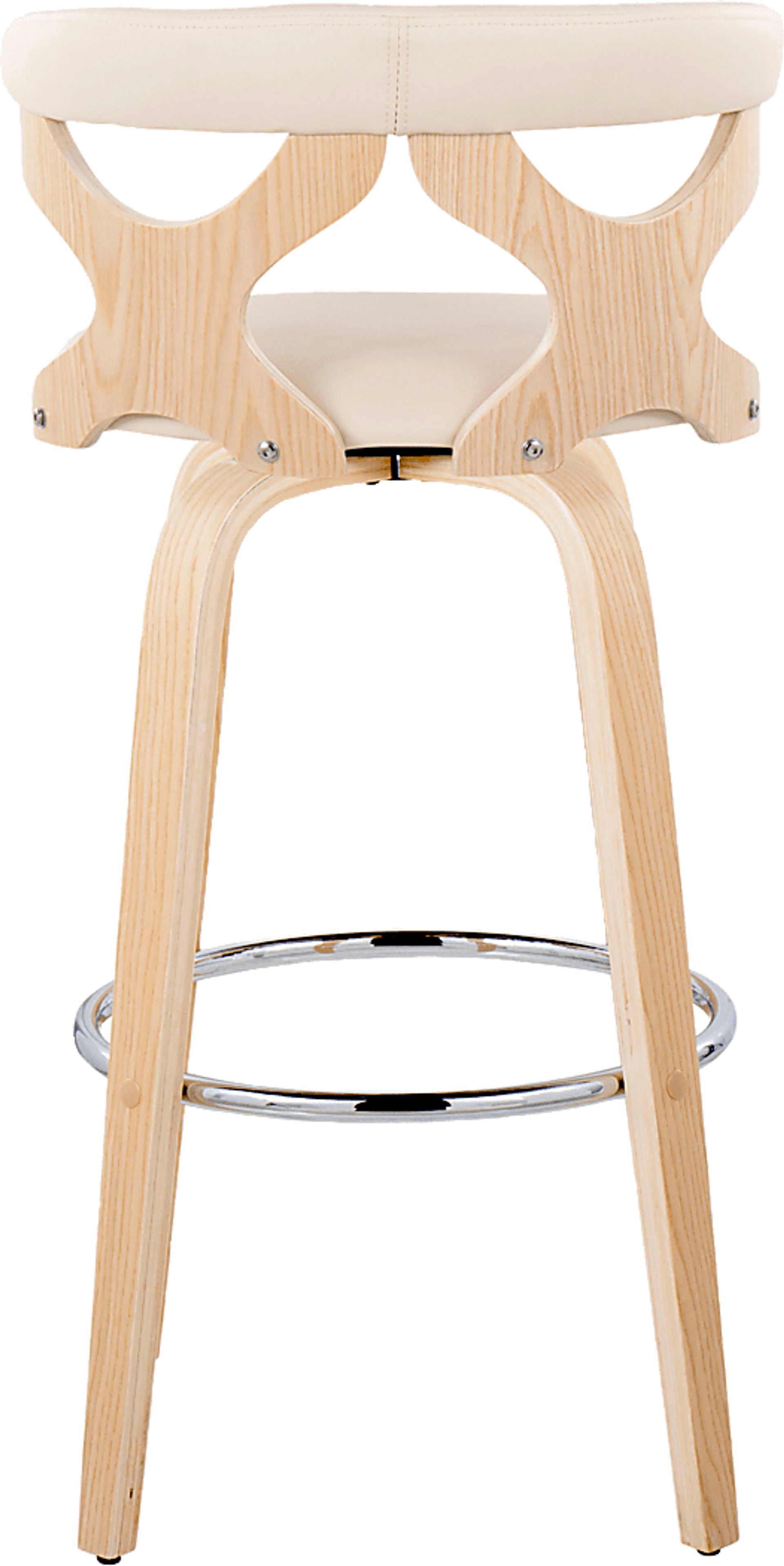Wyndmoor IV Cream Swivel Barstool, Set of 2 - Image 9