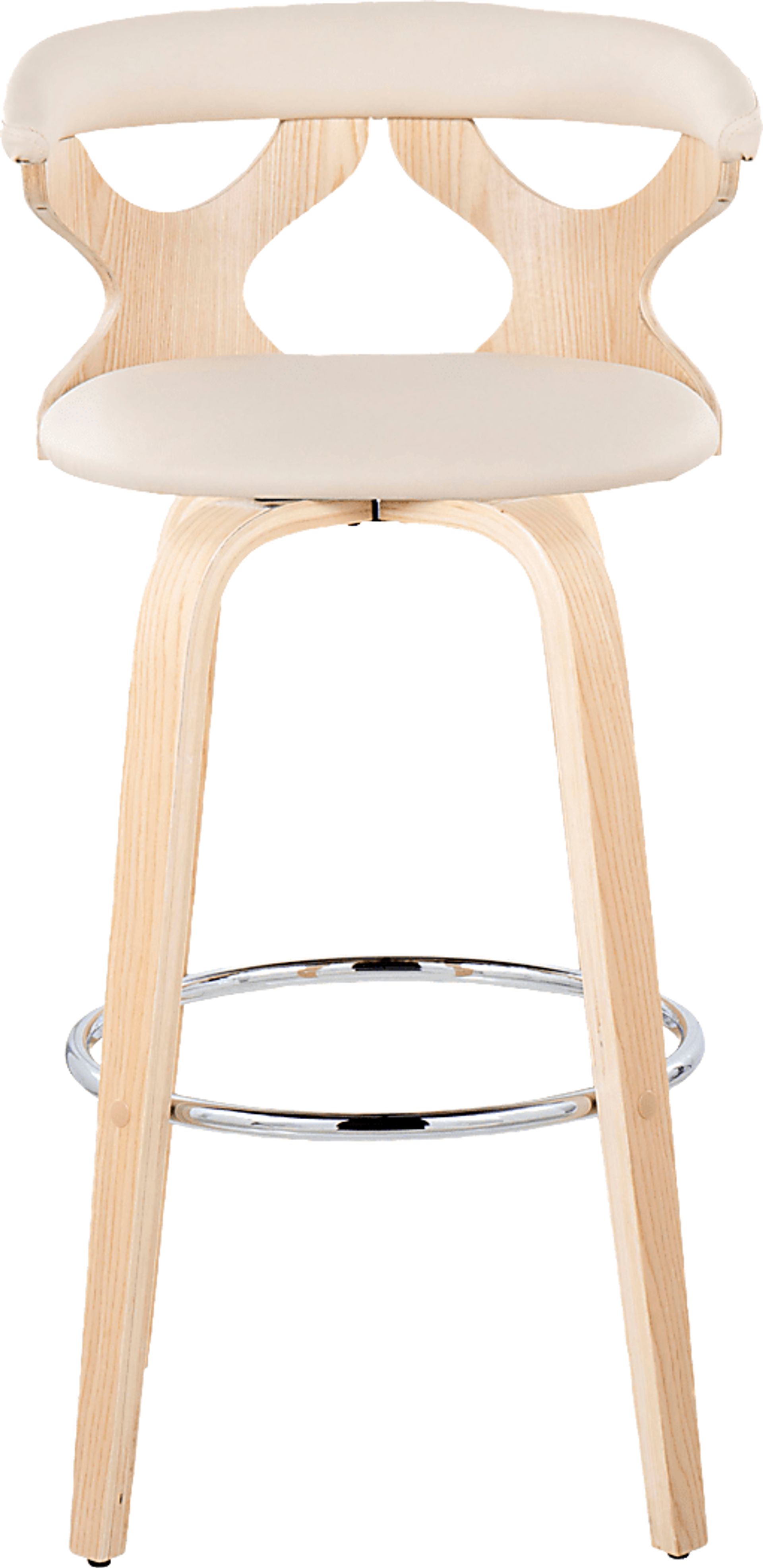 Wyndmoor IV Cream Swivel Barstool, Set of 2 - Image 10