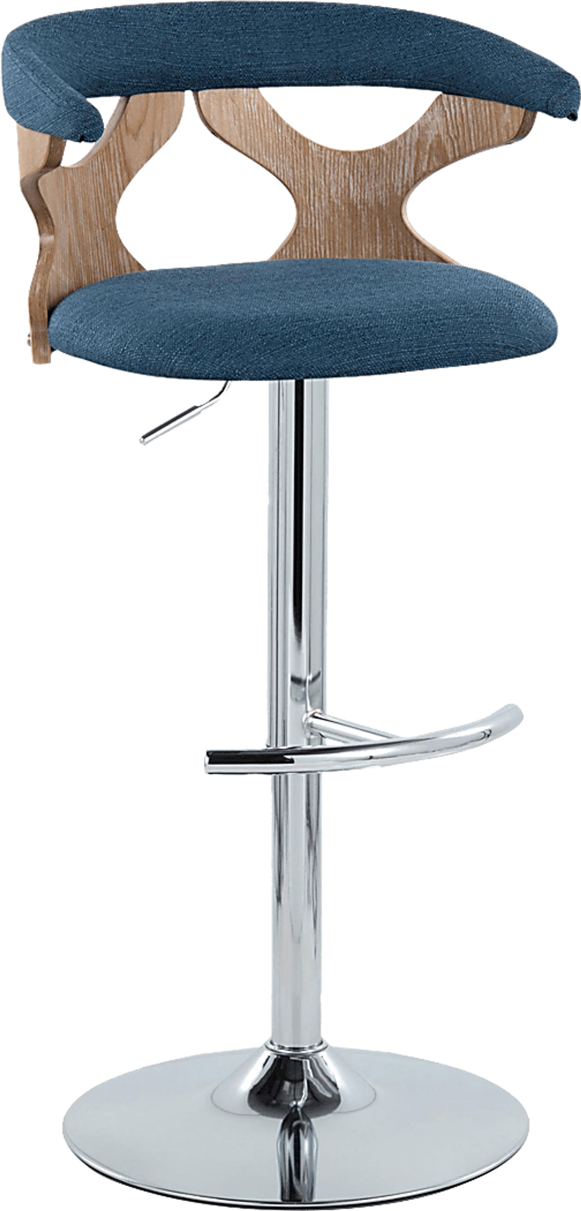 Wyndmoor IX Blue Adjustable Barstool, Set of 2 - Image 6