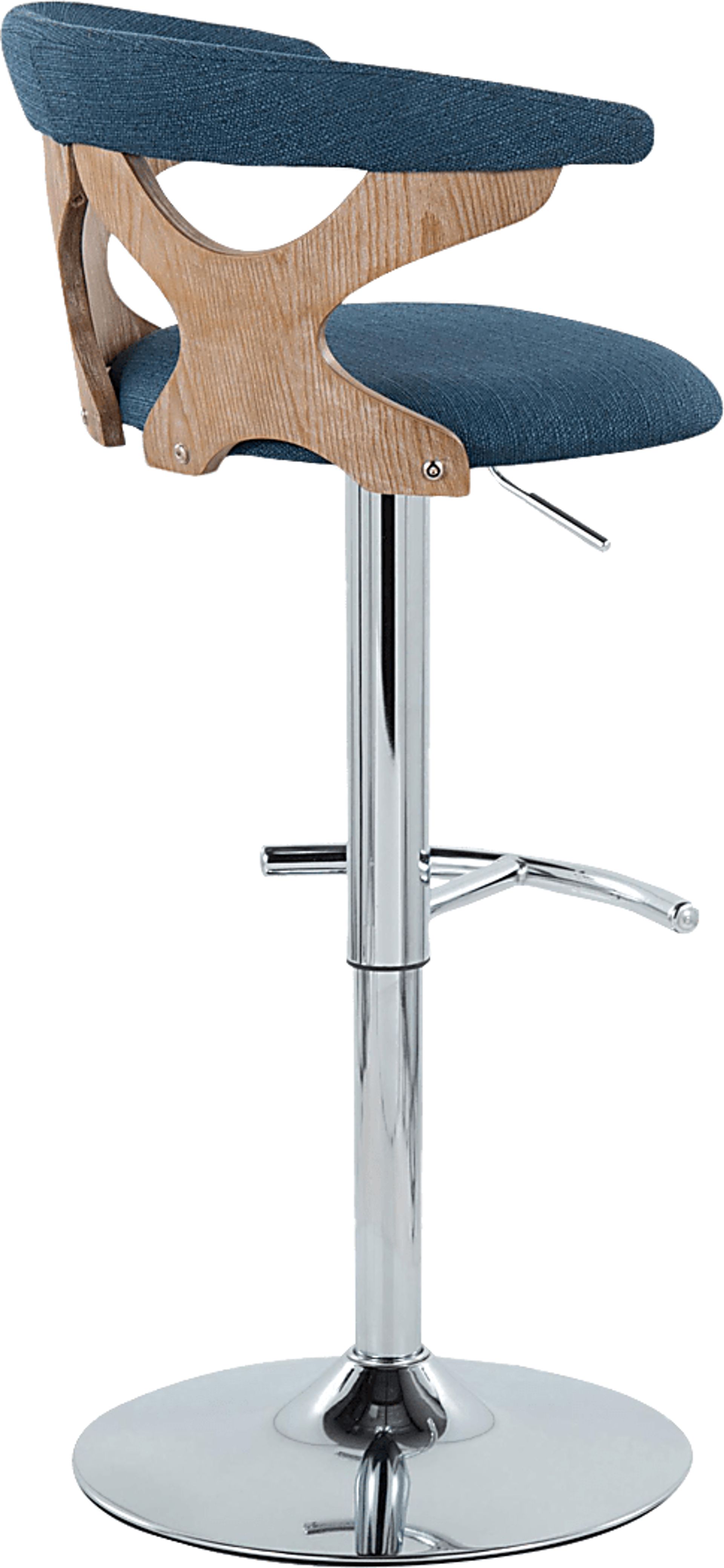 Wyndmoor IX Blue Adjustable Barstool, Set of 2 - Image 8
