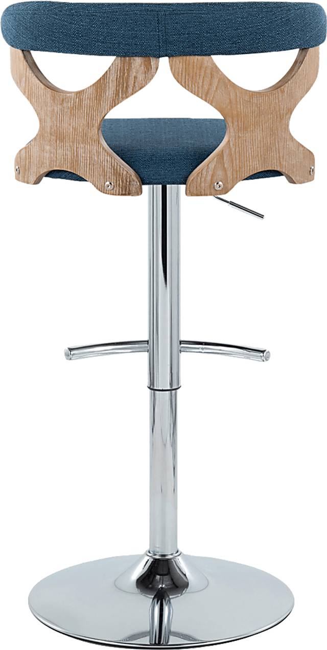 Wyndmoor IX Blue Adjustable Barstool, Set of 2 - Thumbnail - Image 9