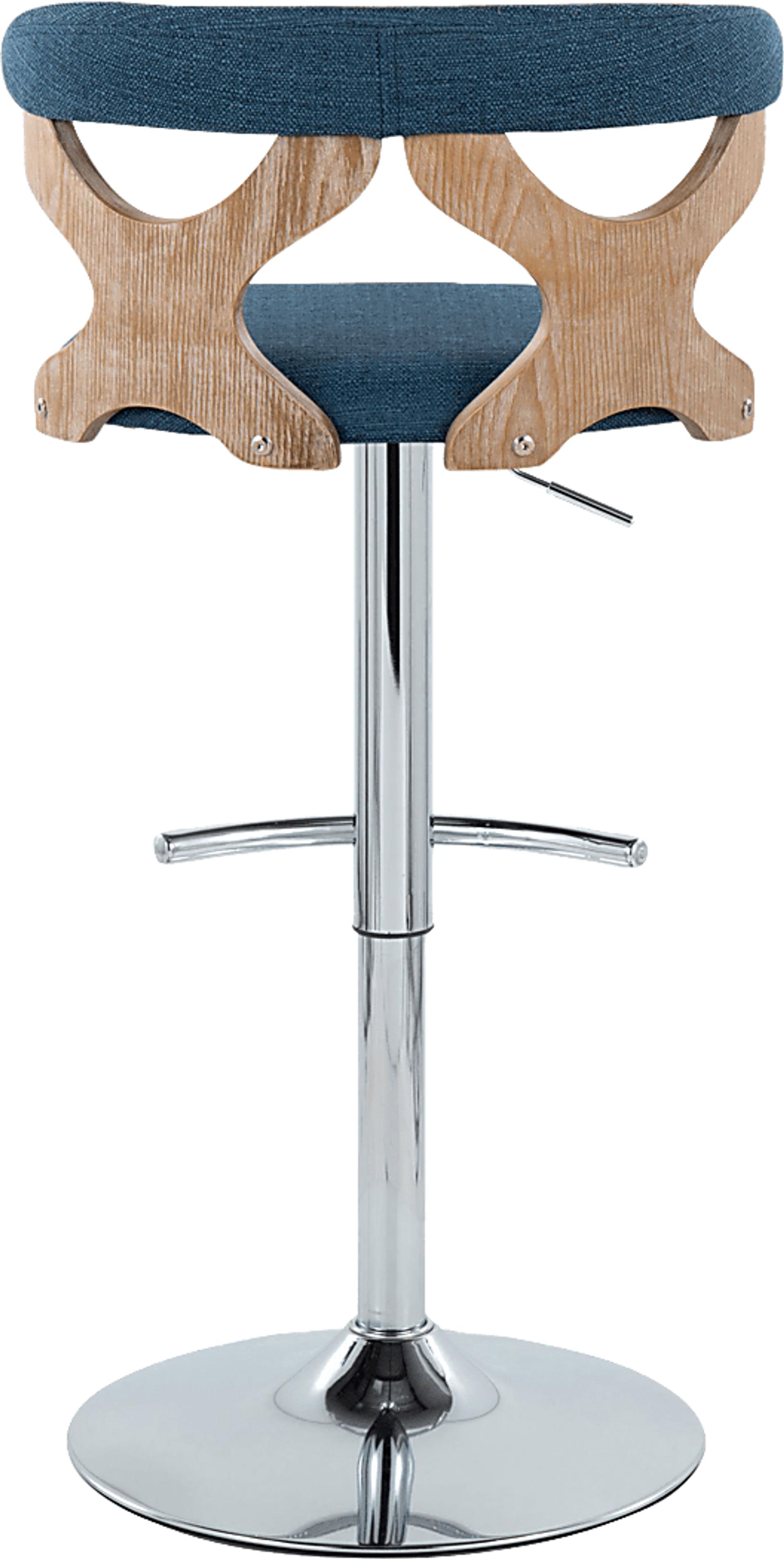 Wyndmoor IX Blue Adjustable Barstool, Set of 2 - Image 9