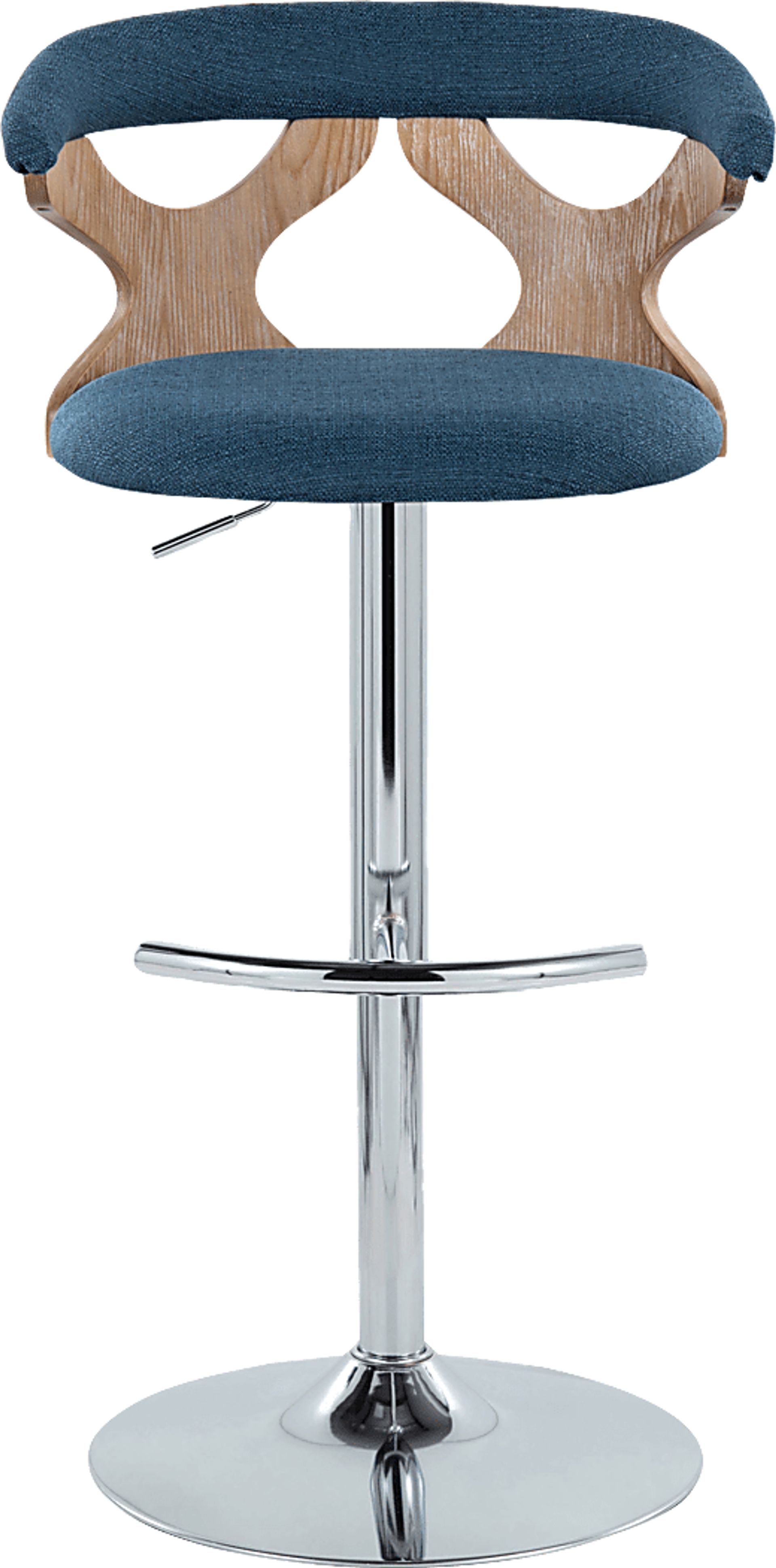 Wyndmoor IX Blue Adjustable Barstool, Set of 2 - Image 10