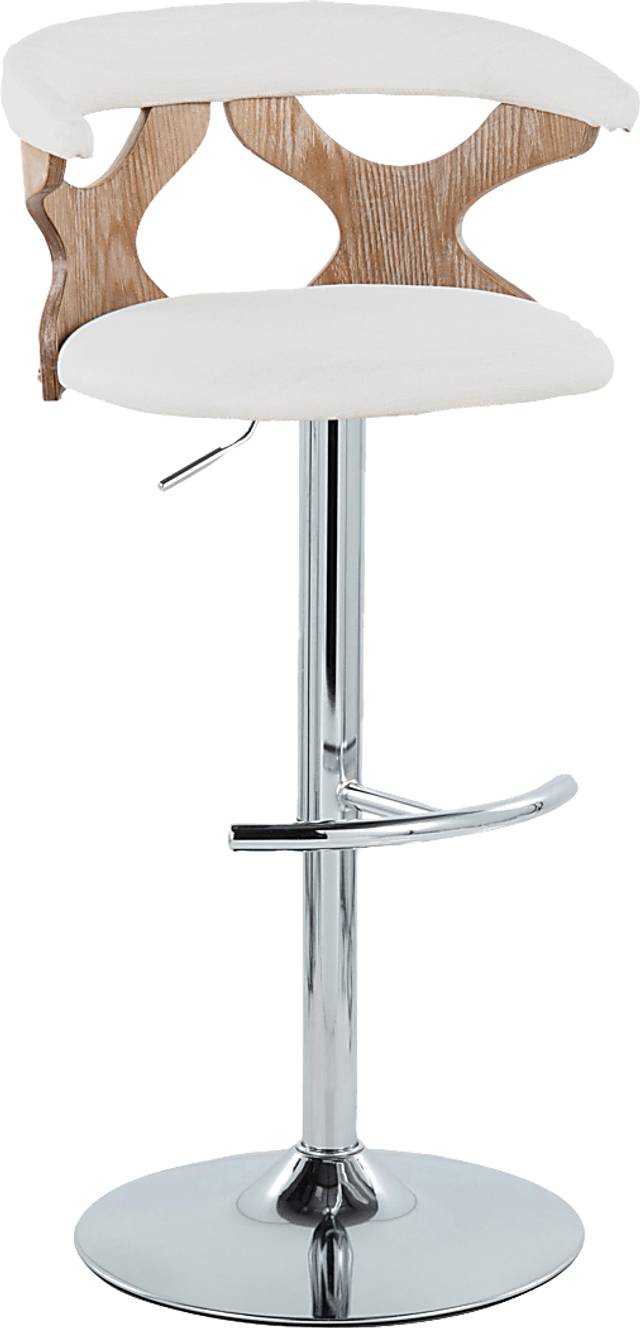 Wyndmoor IX Cream Adjustable Barstool, Set of 2 - Thumbnail - Image 6