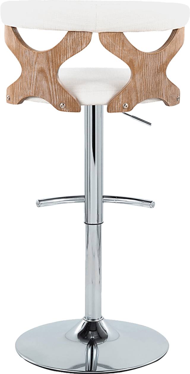 Wyndmoor IX Cream Adjustable Barstool, Set of 2 - Thumbnail - Image 8