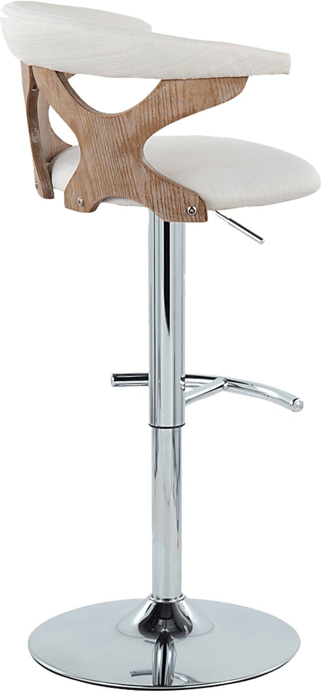 Wyndmoor IX Cream Adjustable Barstool, Set of 2 - Thumbnail - Image 9