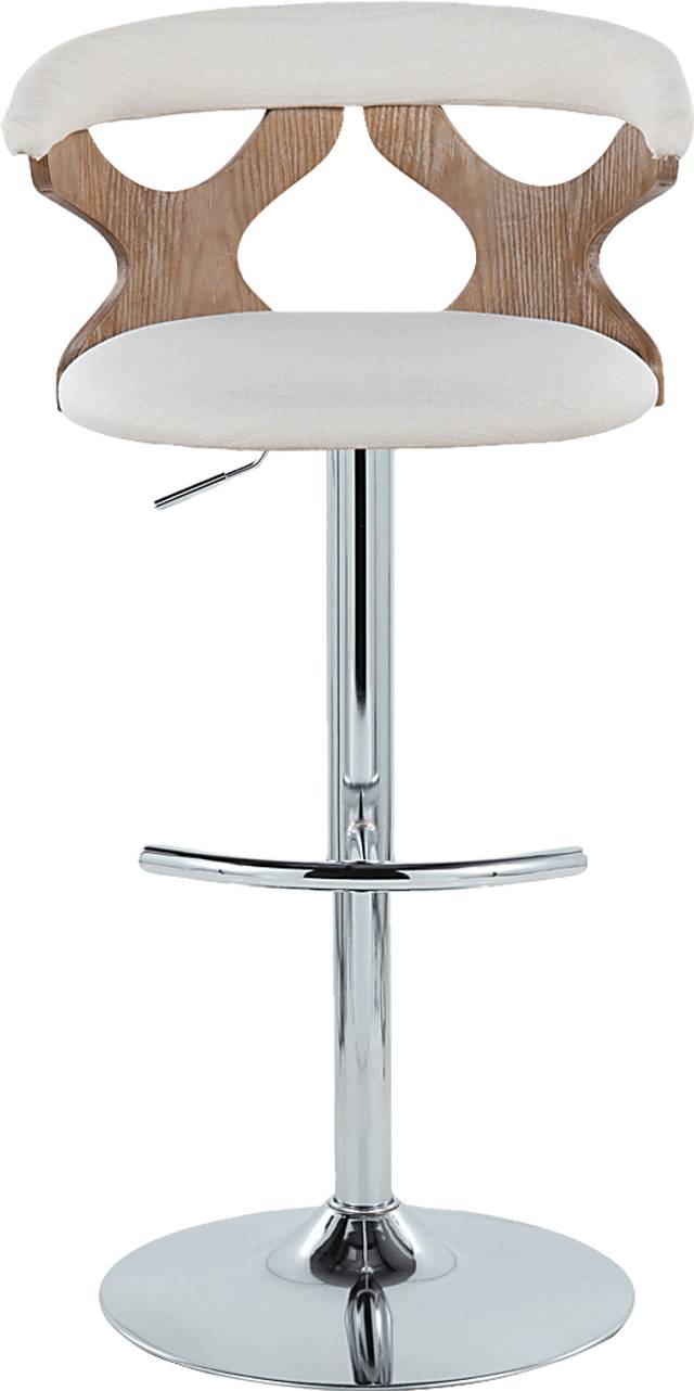 Wyndmoor IX Cream Adjustable Barstool, Set of 2 - Thumbnail - Image 10
