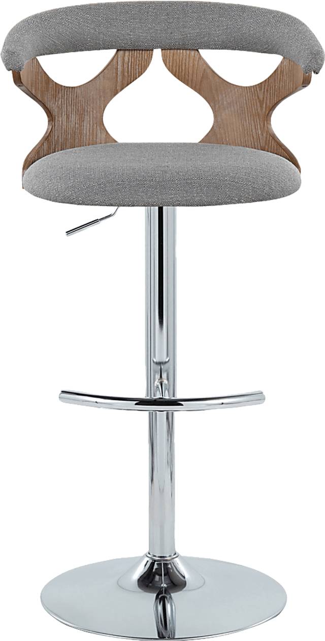 Wyndmoor IX Light Gray Adjustable Barstool, Set of 2 - Thumbnail - Image 10
