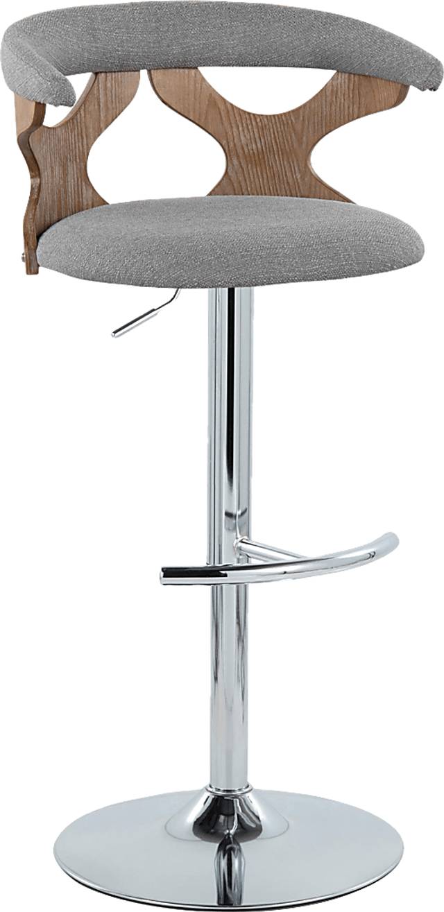 Wyndmoor IX Light Gray Adjustable Barstool, Set of 2 - Thumbnail - Image 6