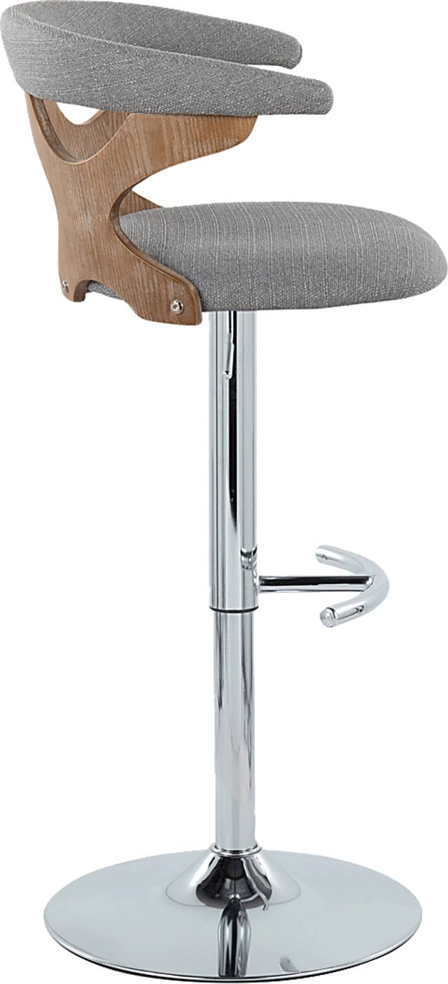 Wyndmoor IX Light Gray Adjustable Barstool, Set of 2 - Thumbnail - Image 7