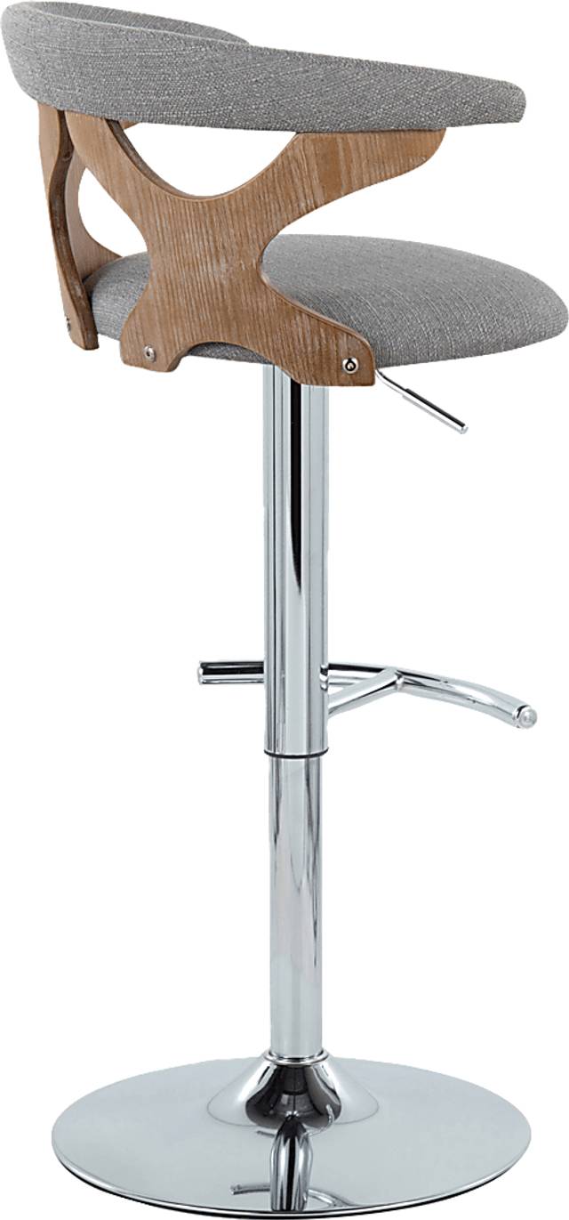 Wyndmoor IX Light Gray Adjustable Barstool, Set of 2 - Thumbnail - Image 8