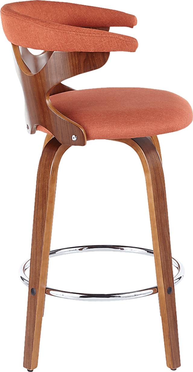 Wyndmoor Orange Counter Height Stool, Set of 2 - Thumbnail - Image 9