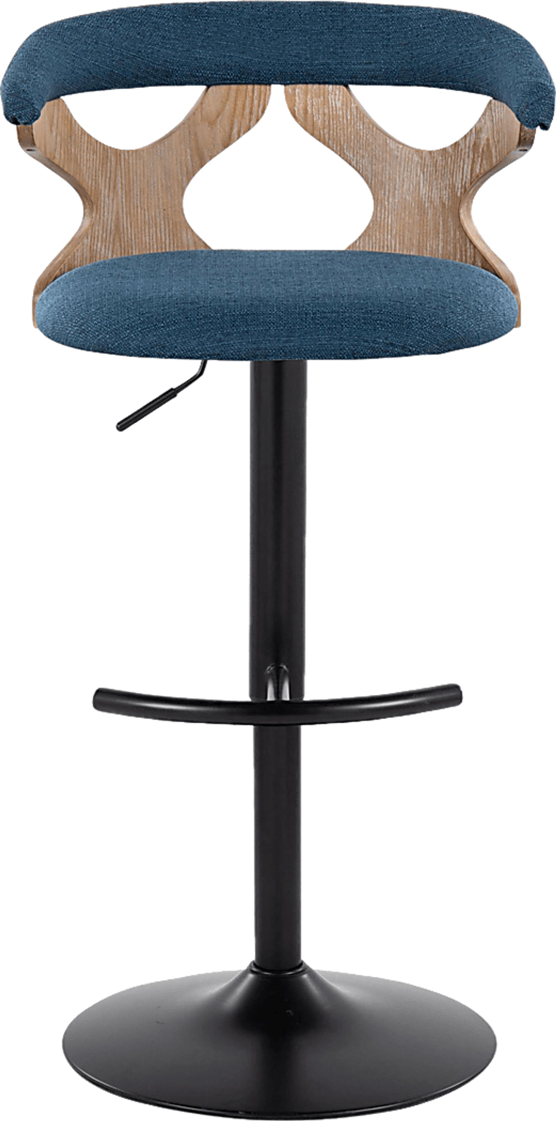 Wyndmoor VI Blue Adjustable Barstool, Set of 2 - Image 8