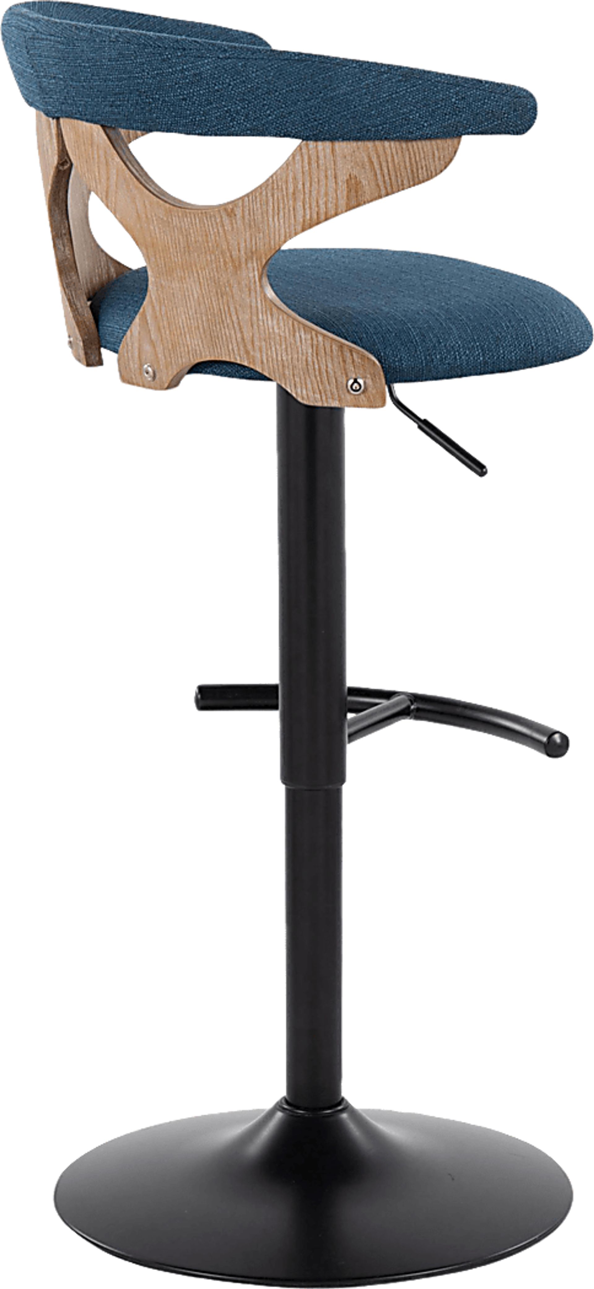Wyndmoor VI Blue Adjustable Barstool, Set of 2 - Image 9