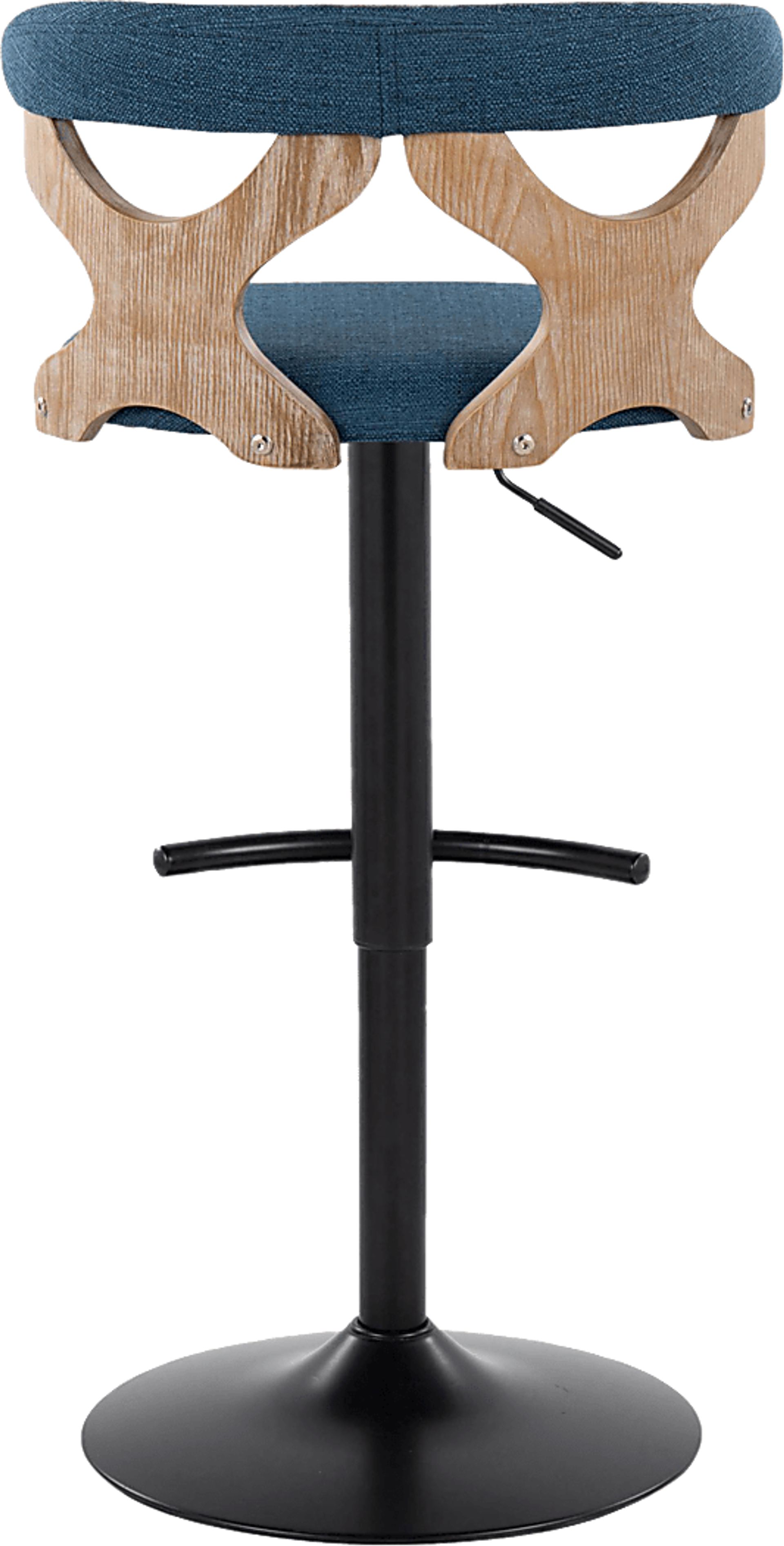 Wyndmoor VI Blue Adjustable Barstool, Set of 2 - Image 10