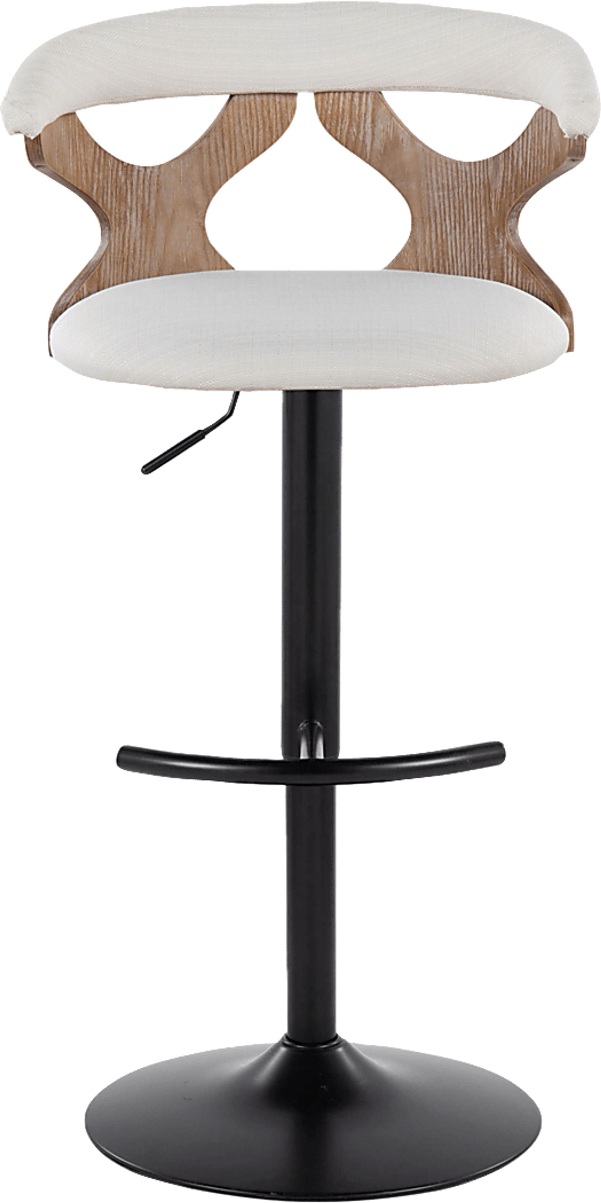 Wyndmoor VI Cream Adjustable Barstool, Set of 2 - Image 6