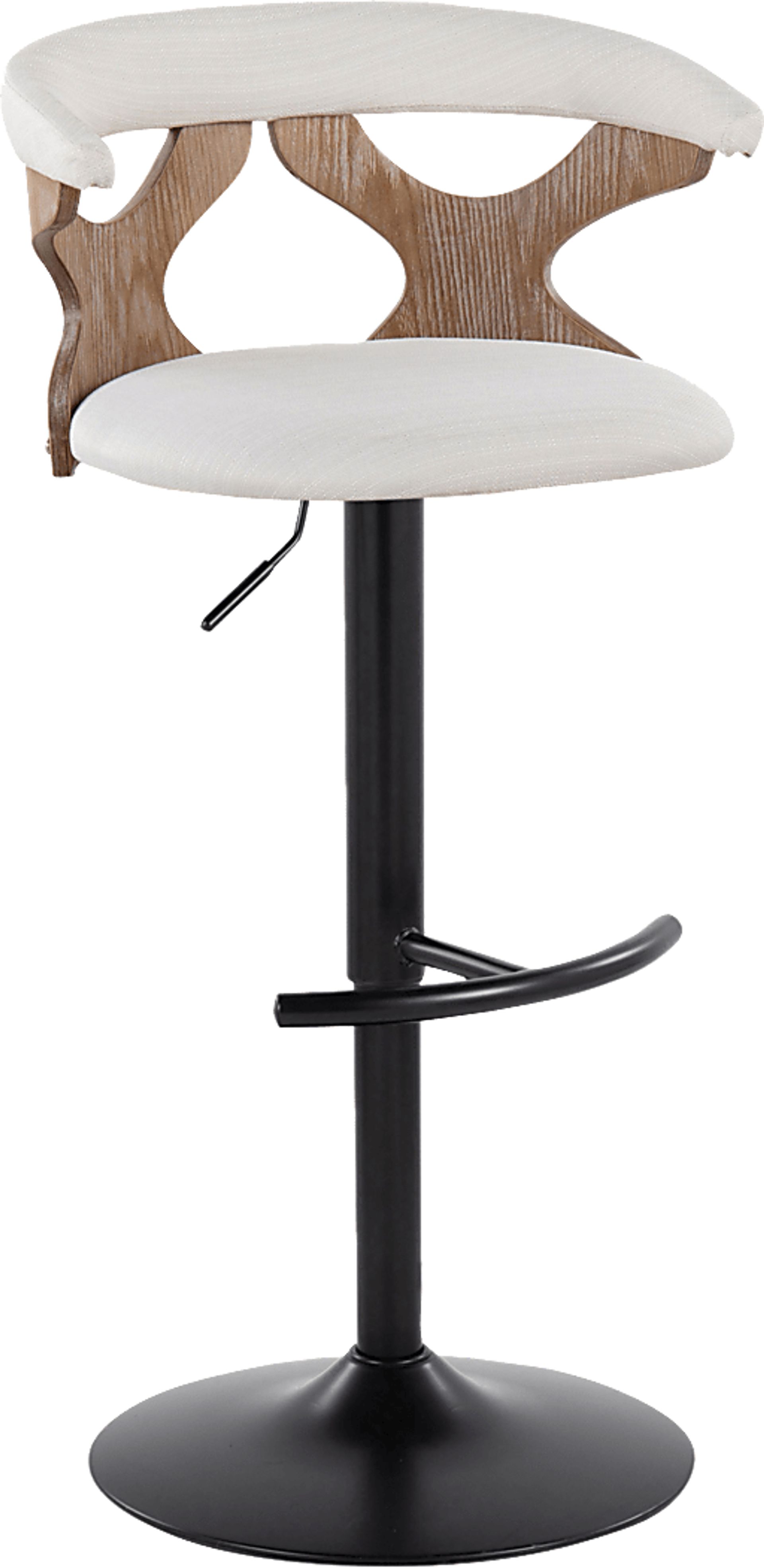 Wyndmoor VI Cream Adjustable Barstool, Set of 2 - Image 7