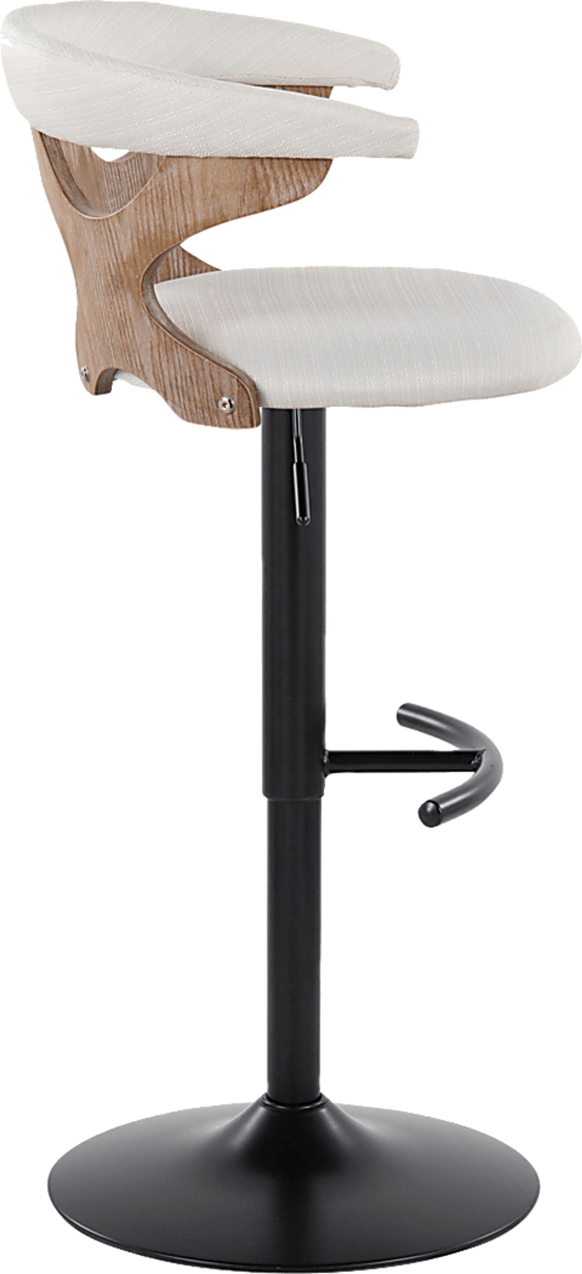 Wyndmoor VI Cream Adjustable Barstool, Set of 2 - Image 8