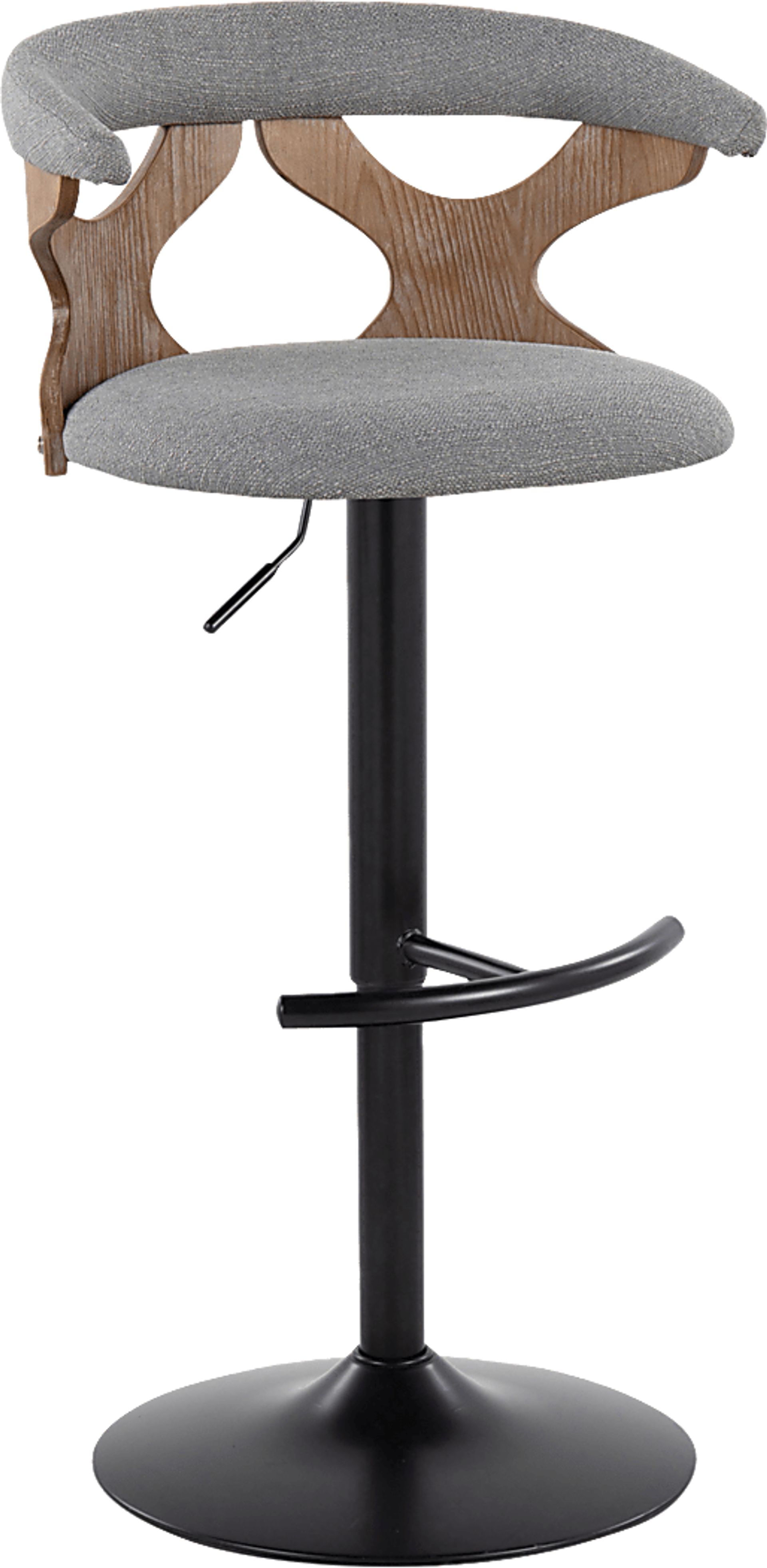Wyndmoor VI Gray Adjustable Barstool, Set of 2 - Image 7
