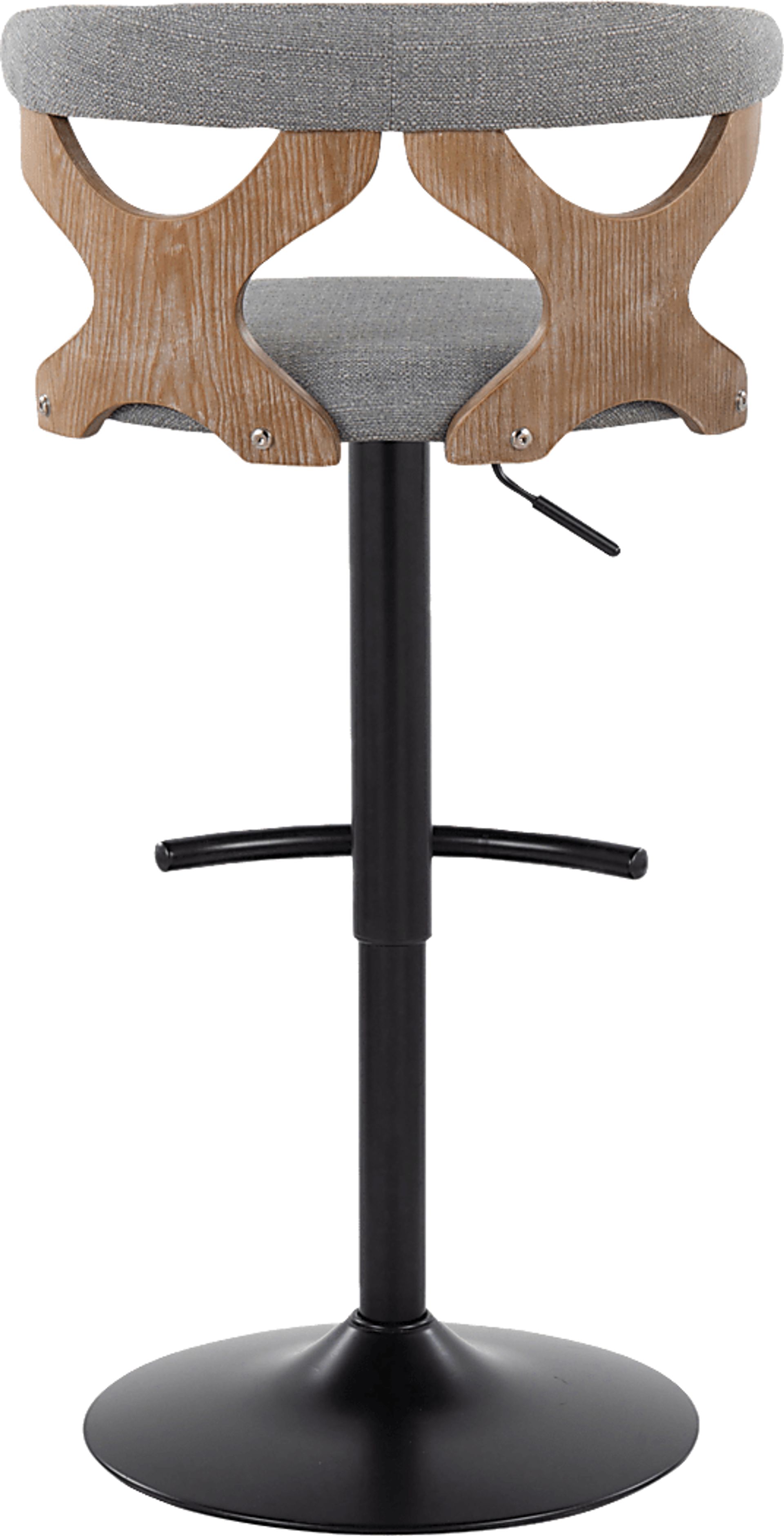 Wyndmoor VI Gray Adjustable Barstool, Set of 2 - Image 9