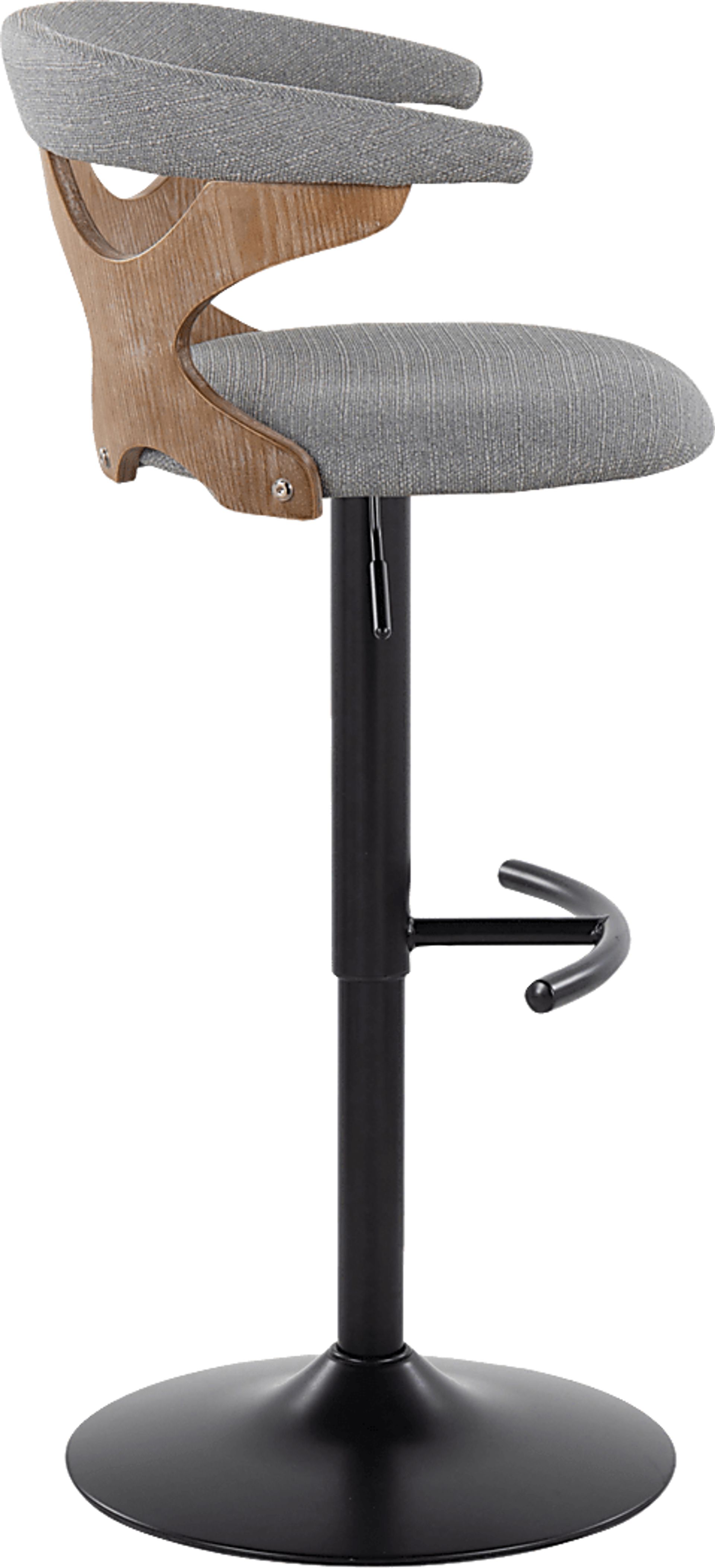 Wyndmoor VI Gray Adjustable Barstool, Set of 2 - Image 10