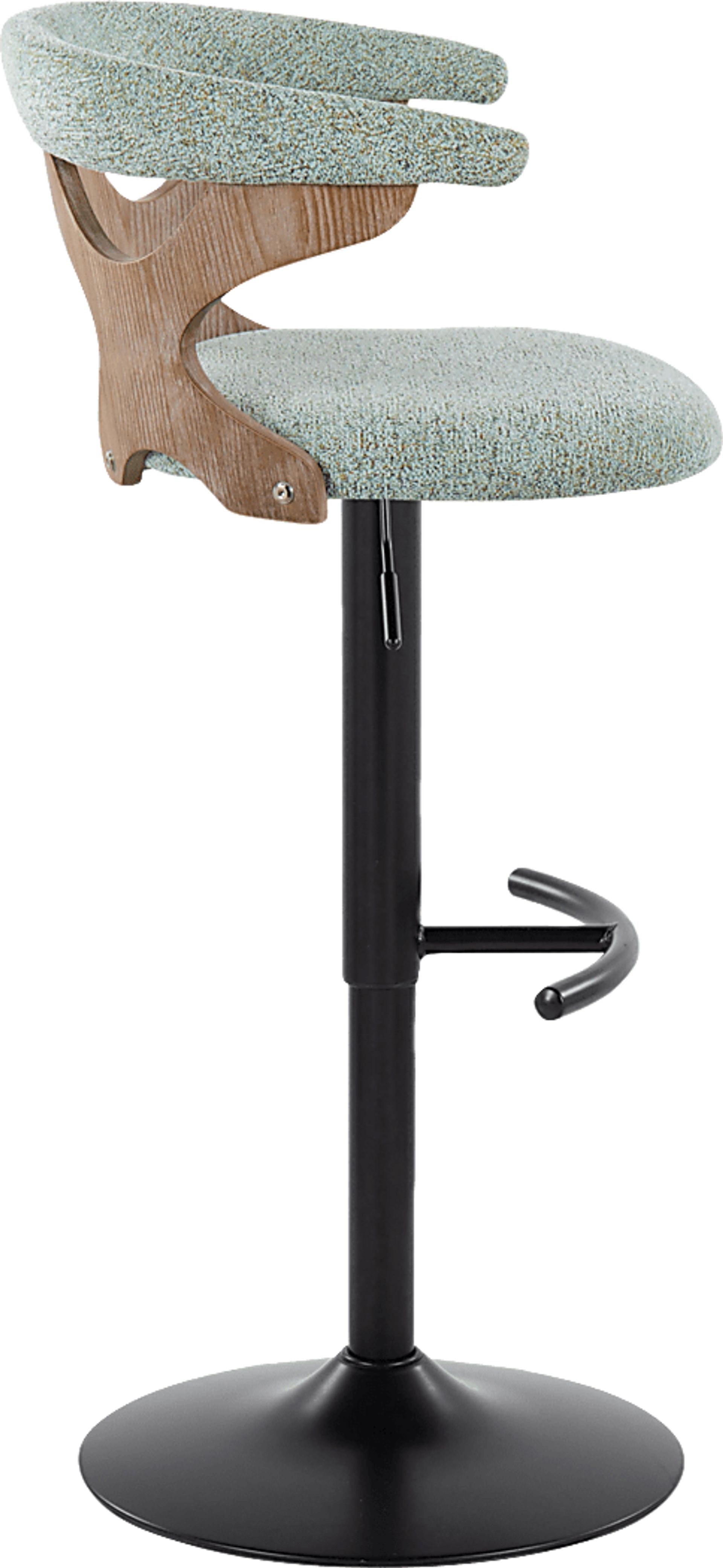 Wyndmoor VI Seafoam Adjustable Barstool, Set of 2 - Image 10