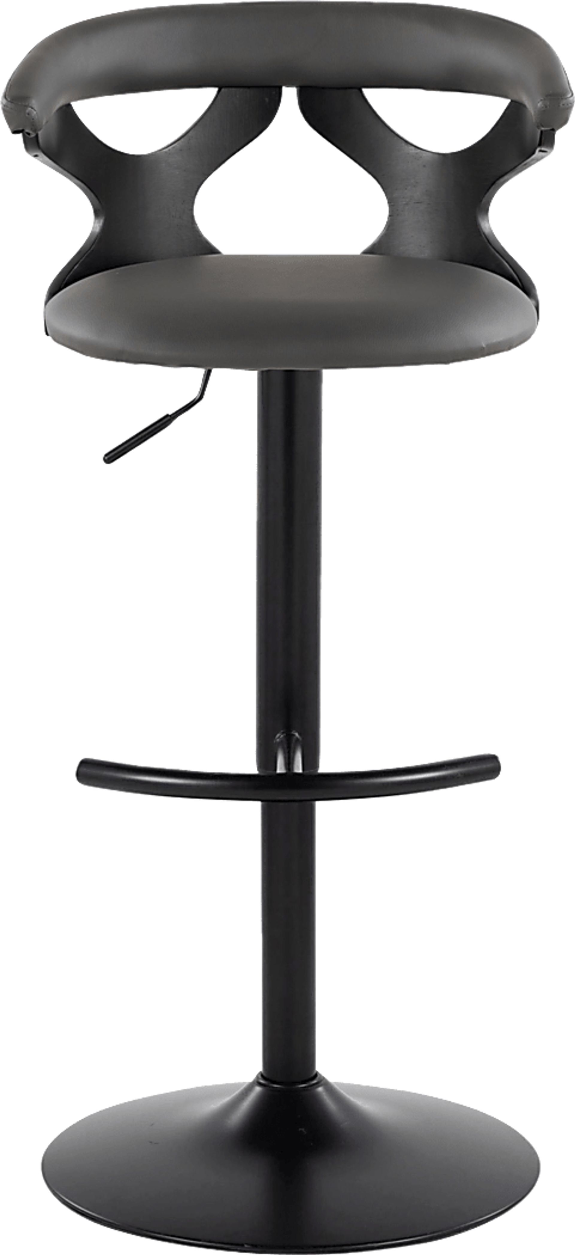 Wyndmoor VII Black Adjustable Barstool, Set of 2 - Image 6