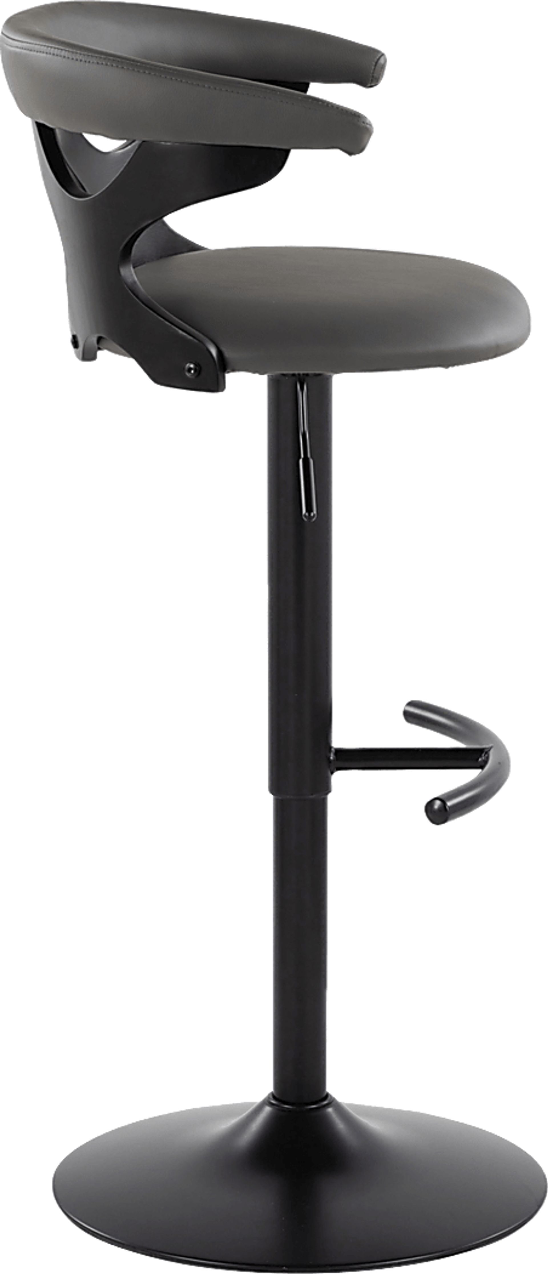 Wyndmoor VII Black Adjustable Barstool, Set of 2 - Image 8