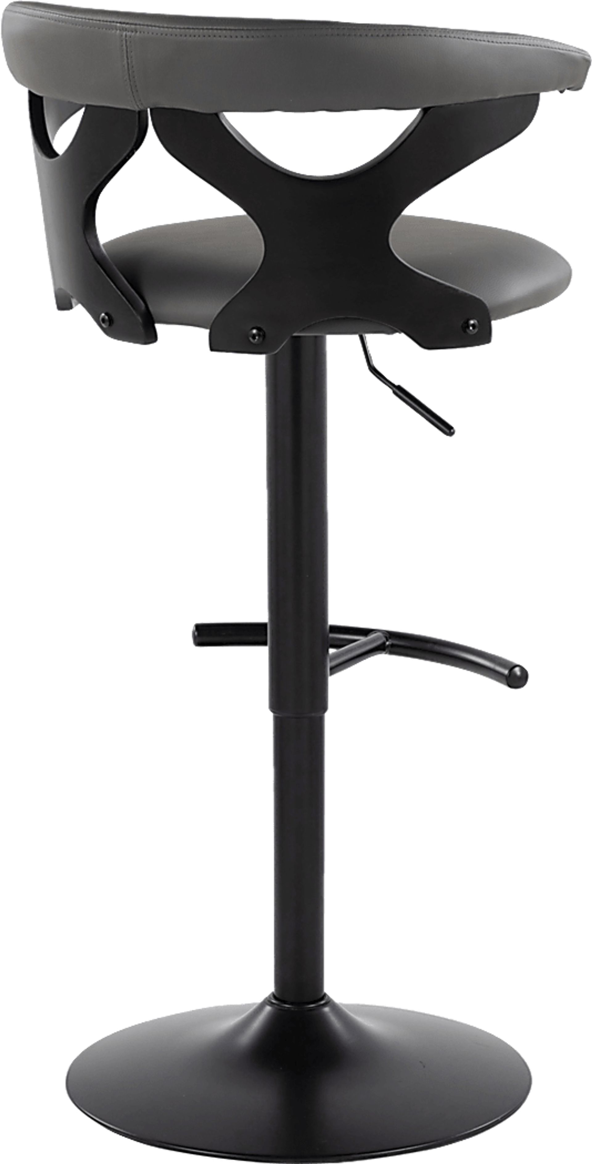 Wyndmoor VII Black Adjustable Barstool, Set of 2 - Image 9