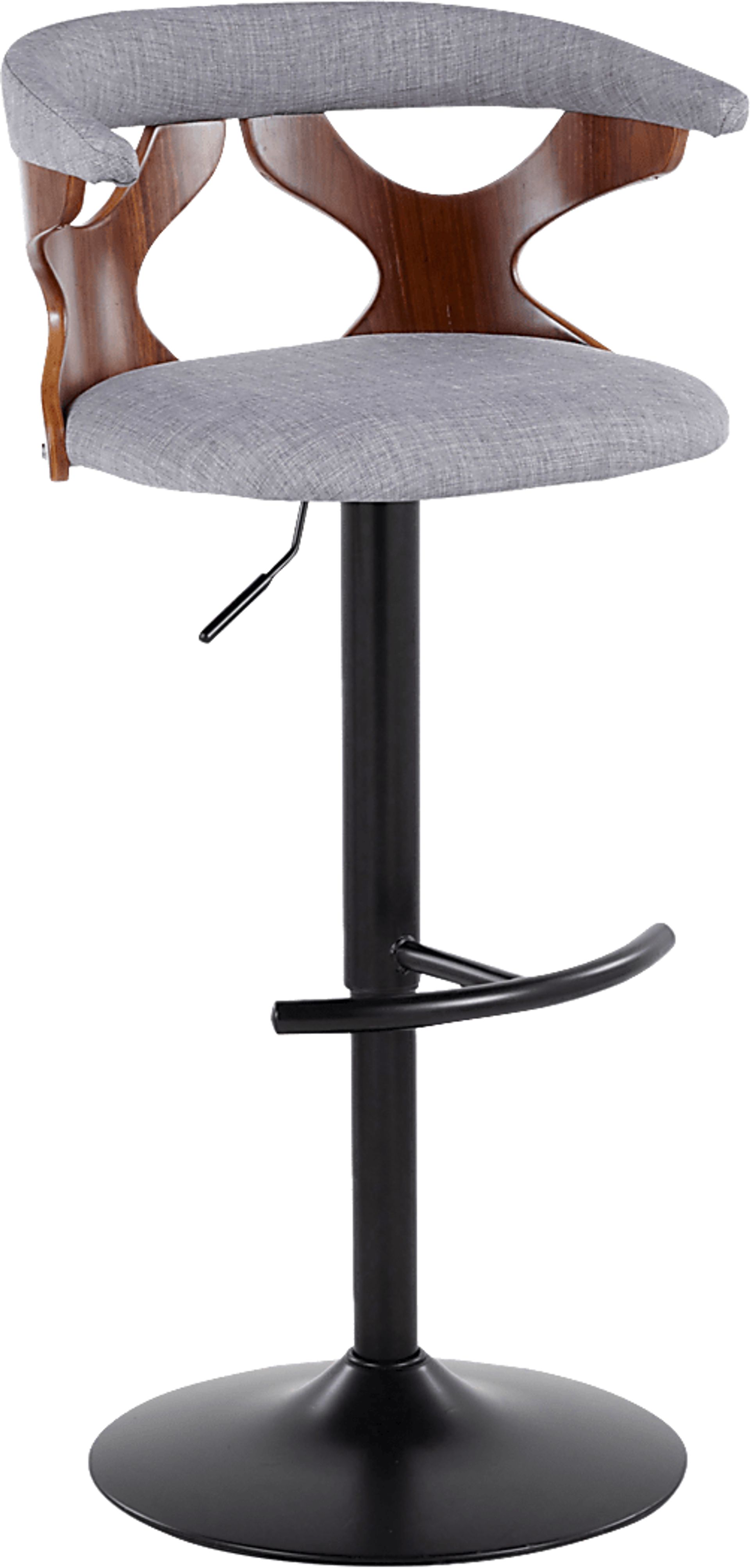 Wyndmoor VIII Gray Adjustable Barstool, Set of 2 - Image 7