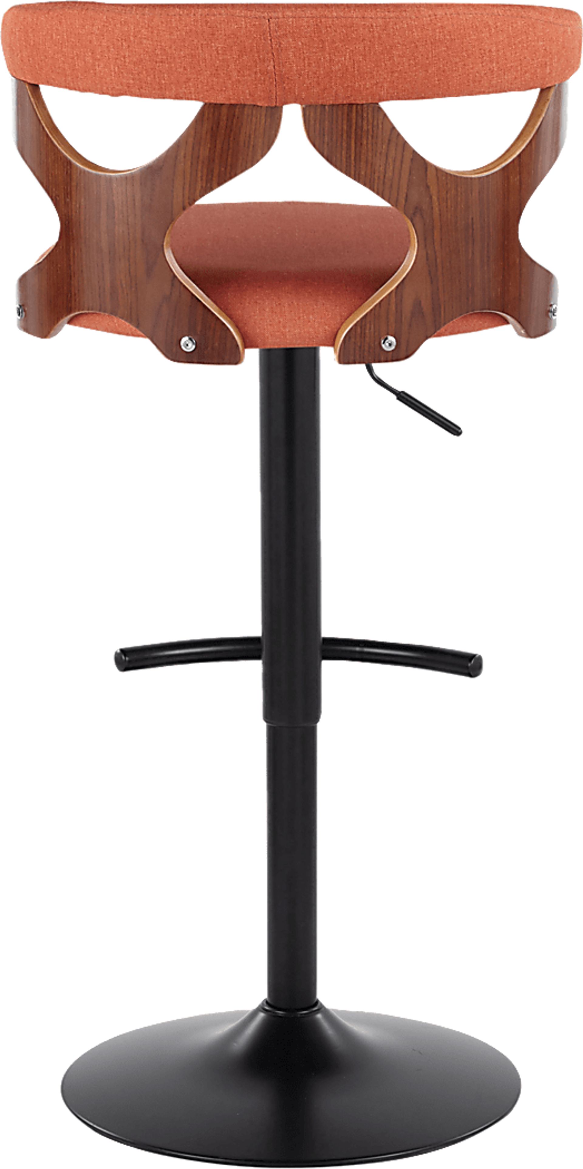 Wyndmoor VIII Orange Adjustable Barstool, Set of 2 - Image 10