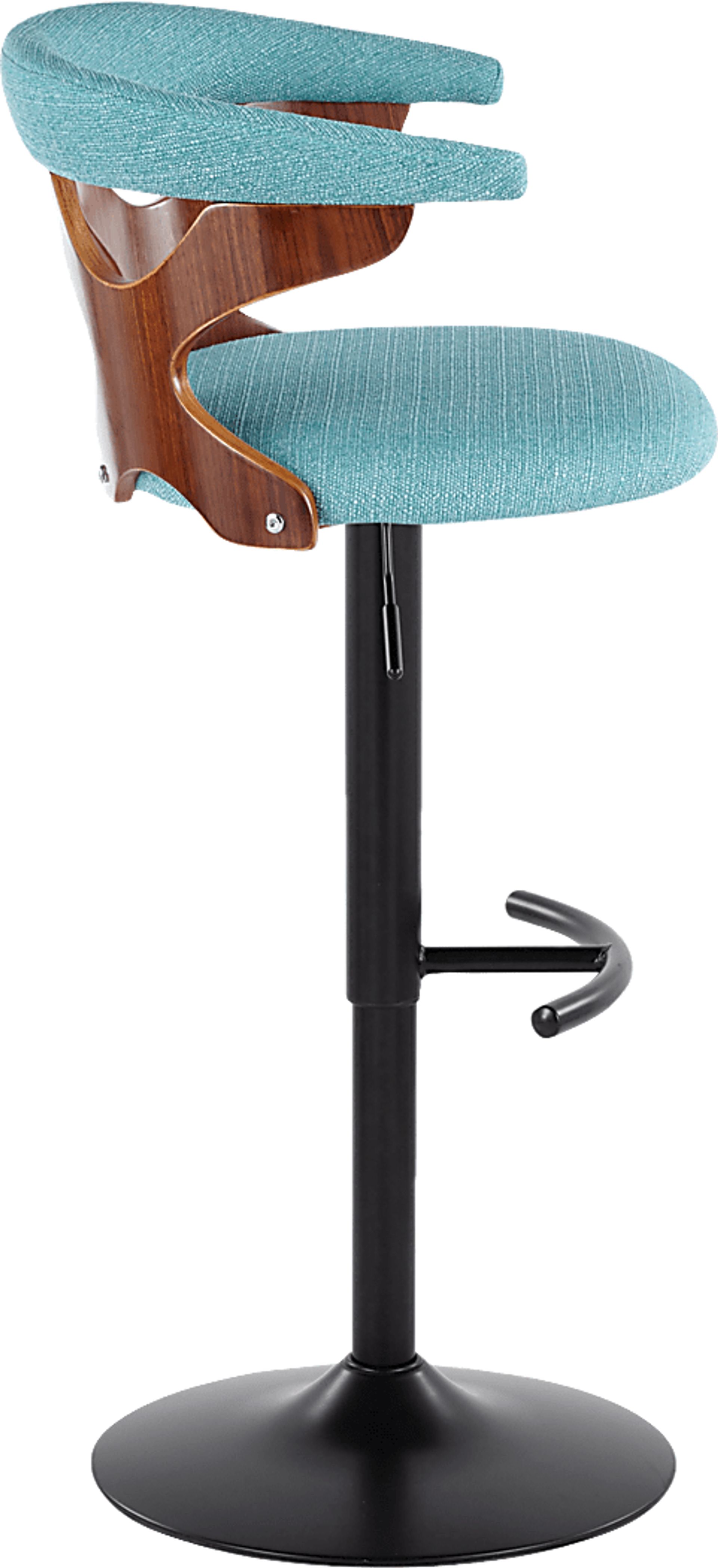 Wyndmoor VIII Teal Adjustable Barstool, Set of 2 - Image 10