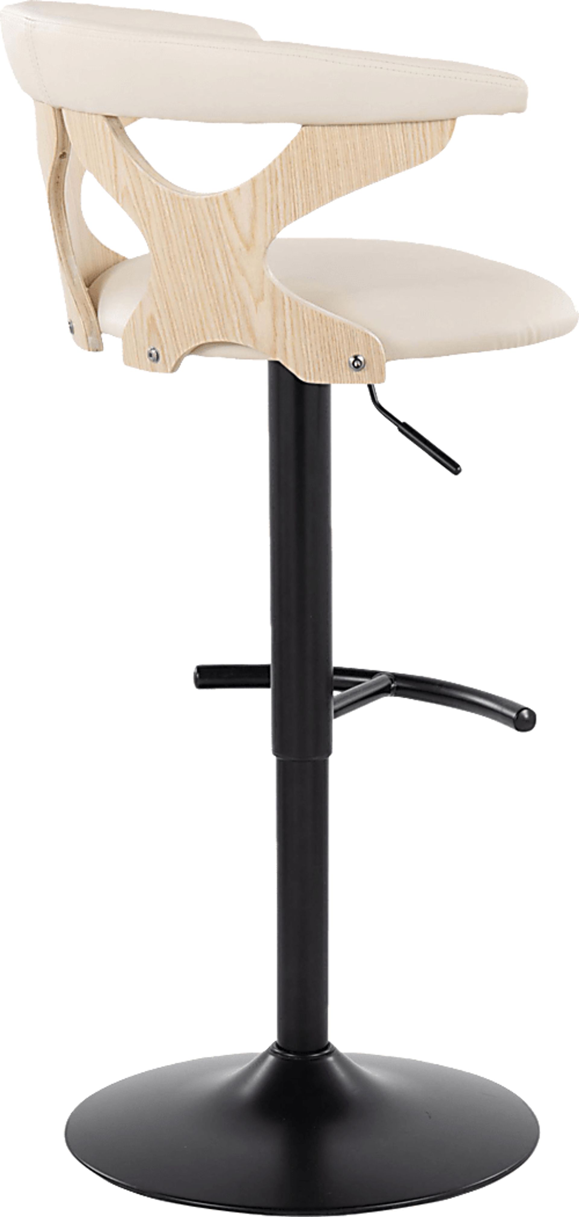 Wyndmoor X Cream Adjustable Barstool, Set of 2 - Image 7