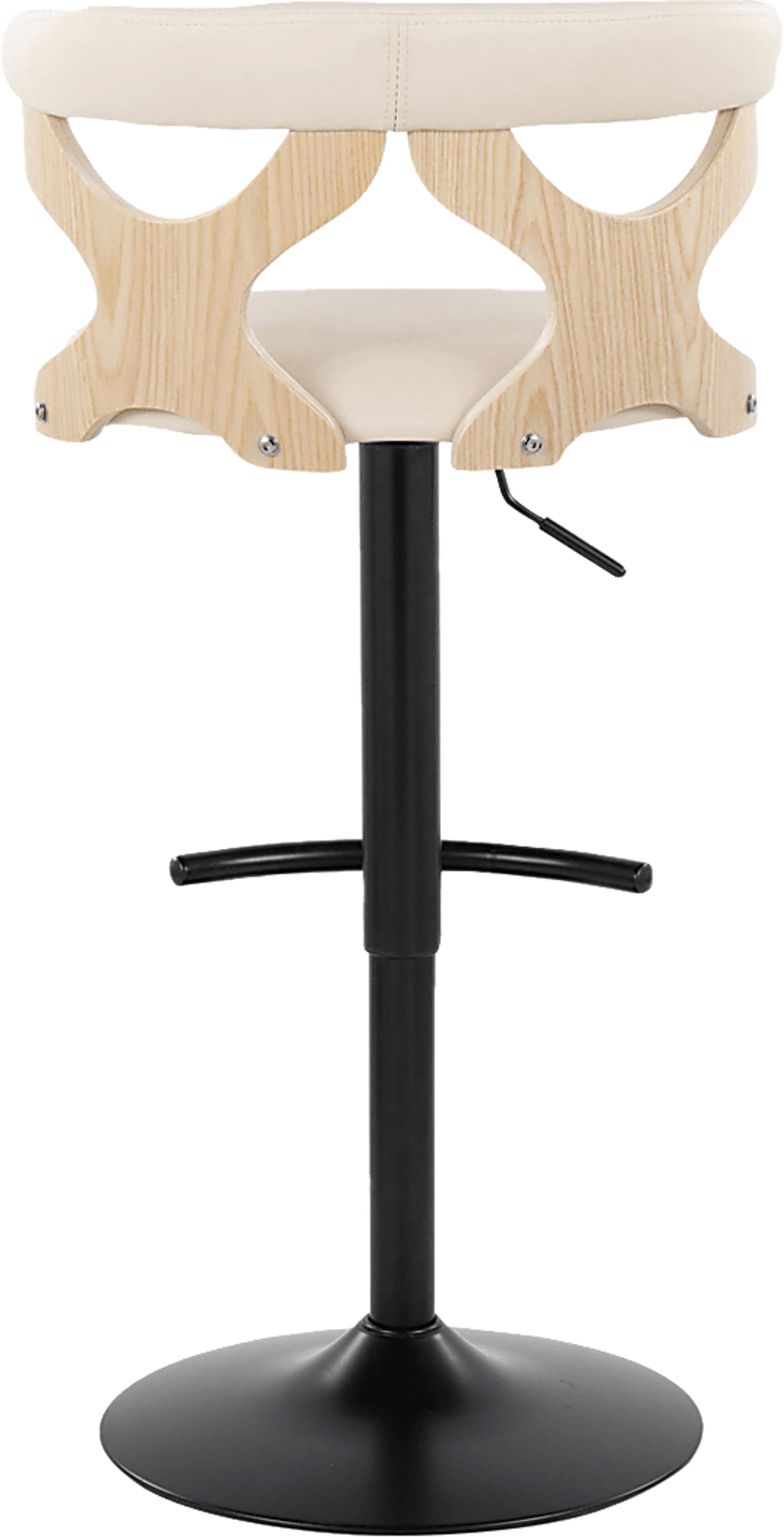 Wyndmoor X Cream Adjustable Barstool, Set of 2 - Image 8