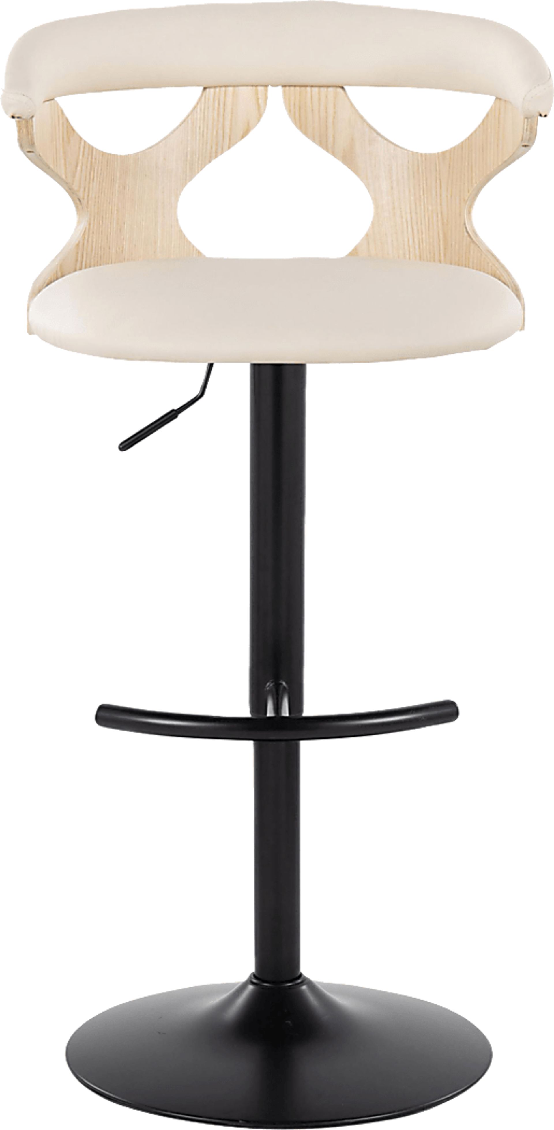 Wyndmoor X Cream Adjustable Barstool, Set of 2 - Image 9
