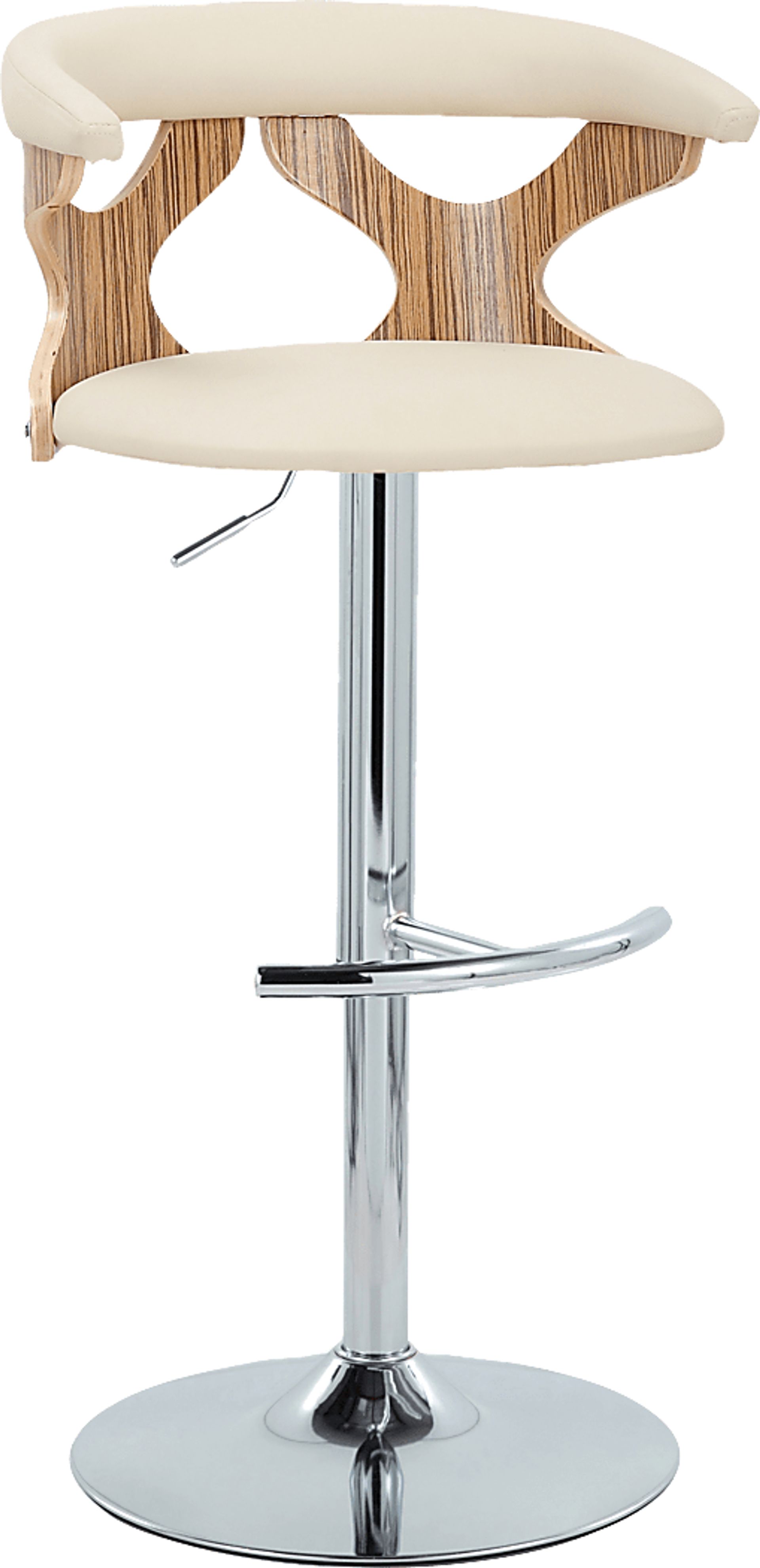 Wyndmoor XVI Cream Adjustable Barstool, Set of 2 - Image 6
