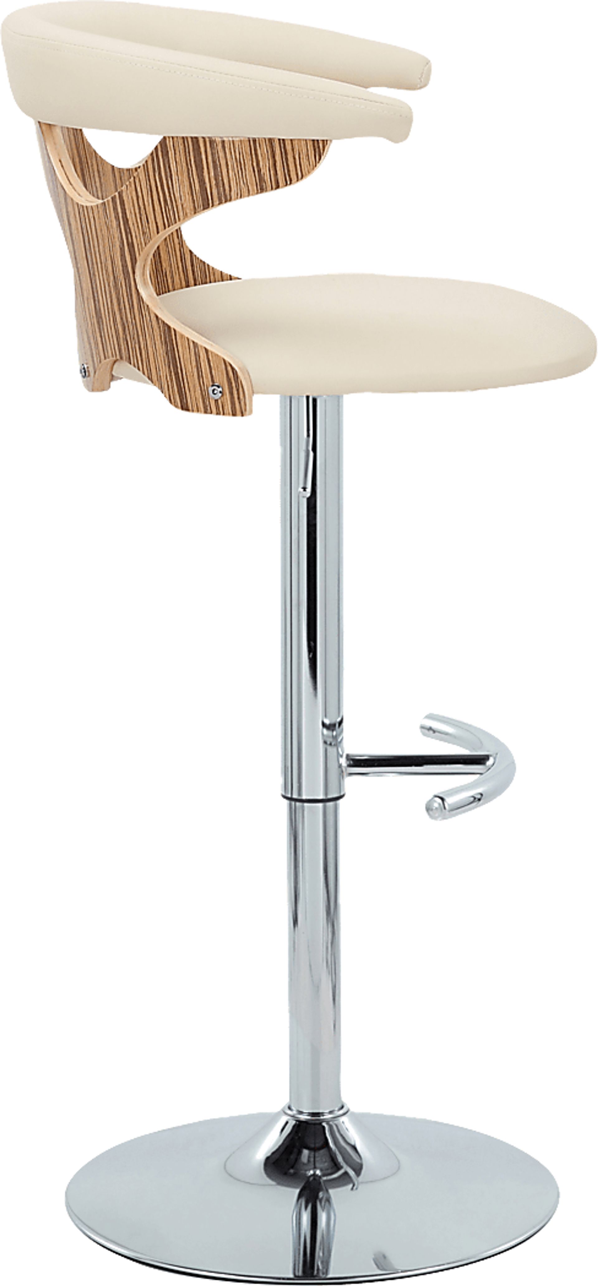 Wyndmoor XVI Cream Adjustable Barstool, Set of 2 - Image 7