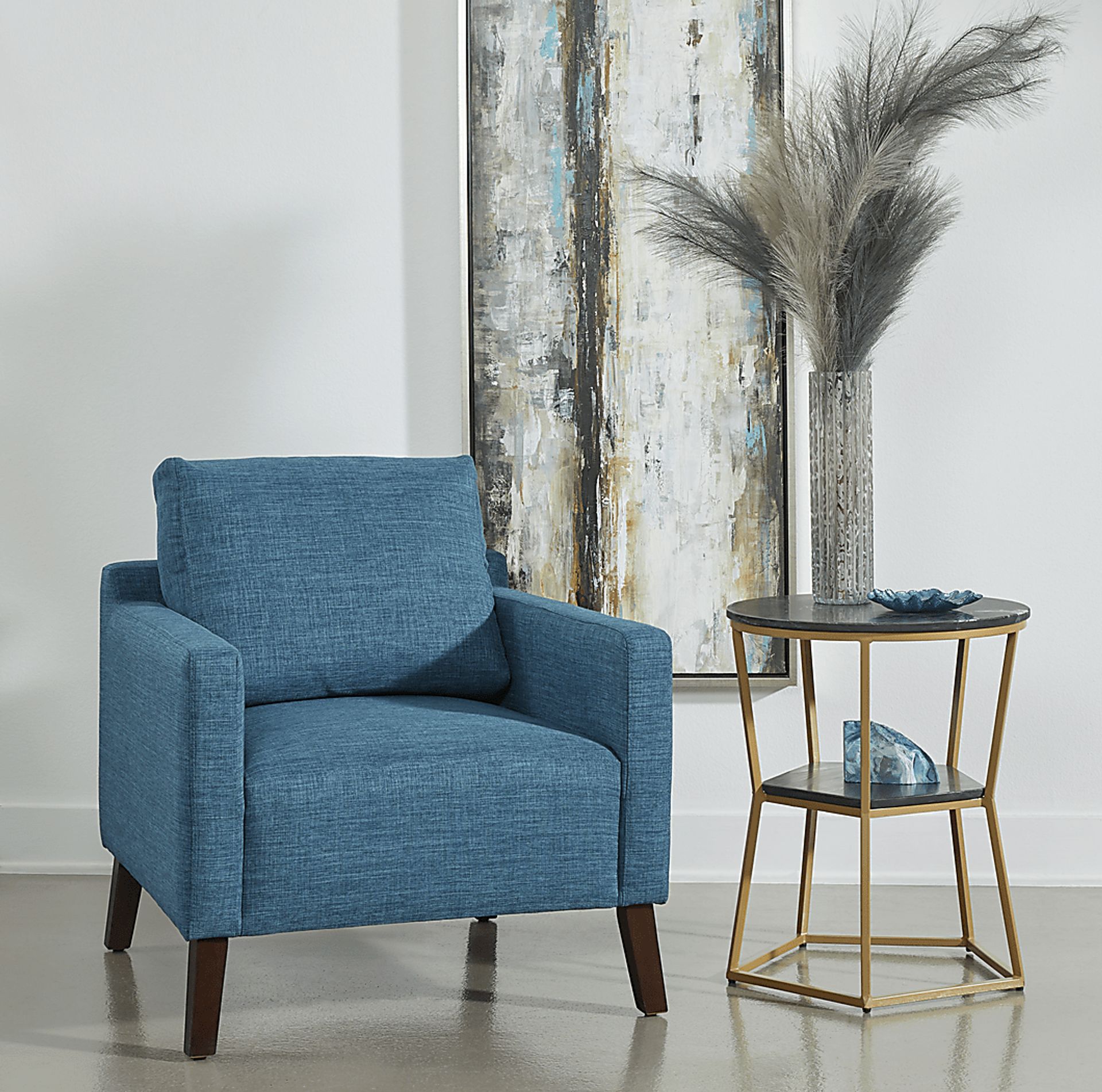 Wyndon Blue Accent Chair - Image 3