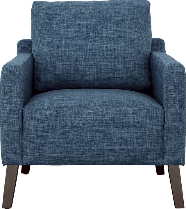 Wyndon Blue Accent Chair - Thumbnail - Image 4
