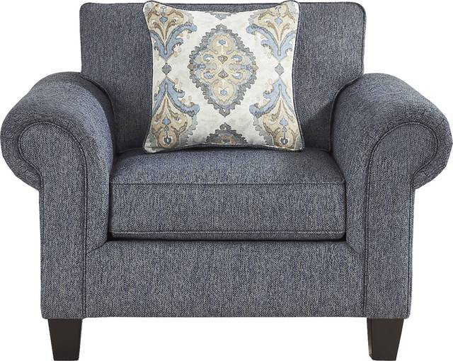 Wyndsor Way Blue 8 Pc Living Room - Thumbnail - Image 9
