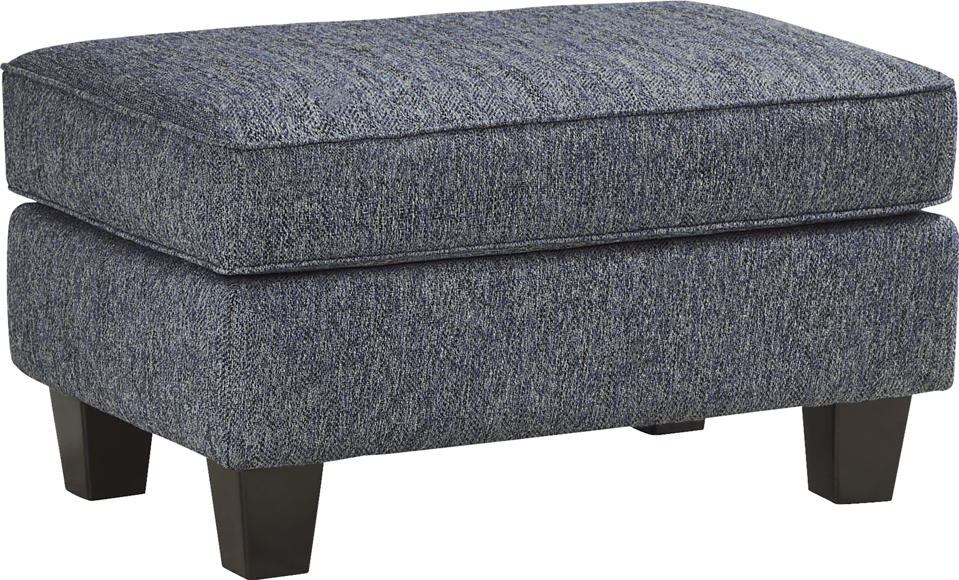 Wyndsor Way Blue Ottoman - Image 1