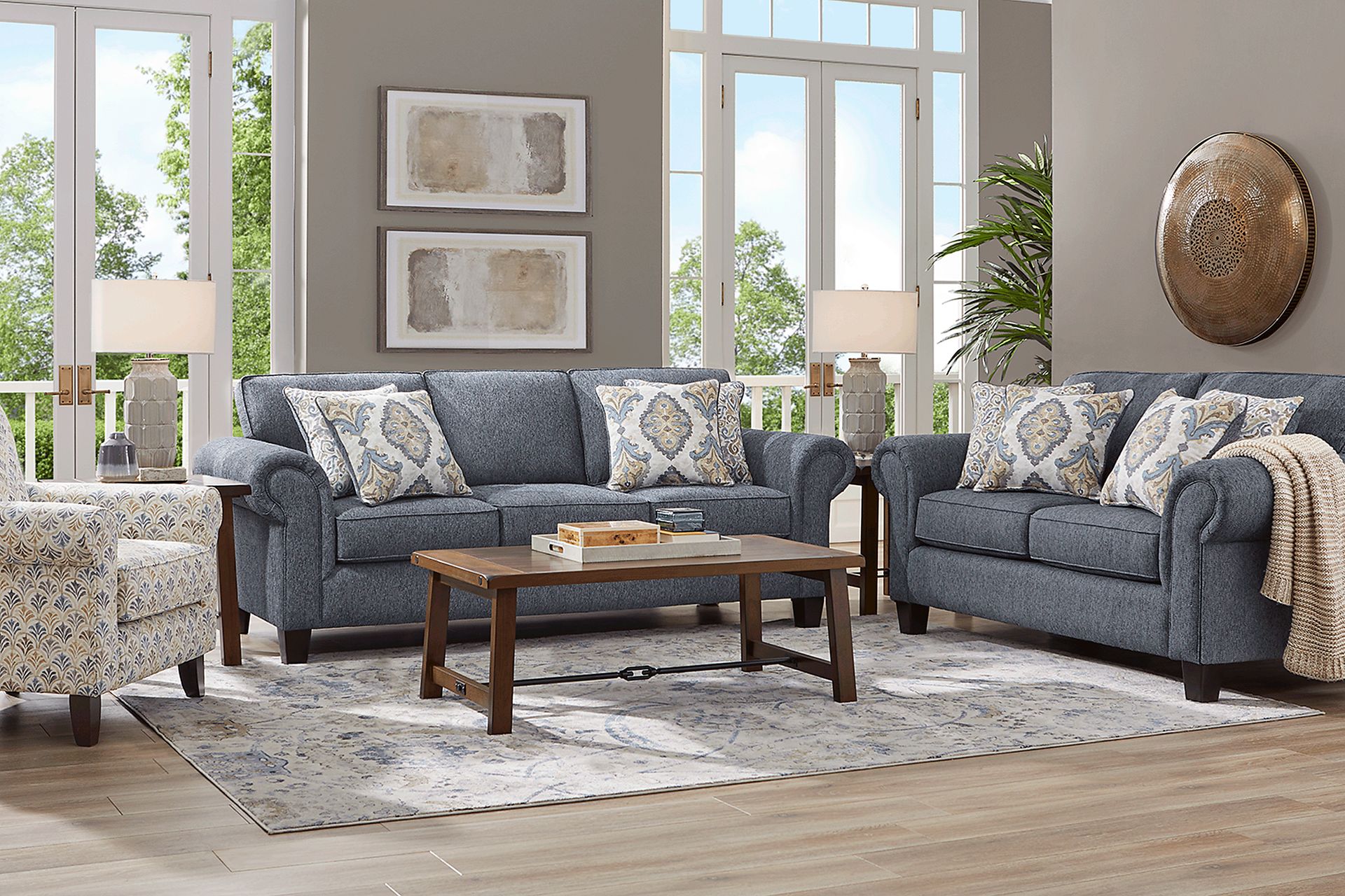 Wyndsor Way Gray 8 Pc Living Room - Image 1