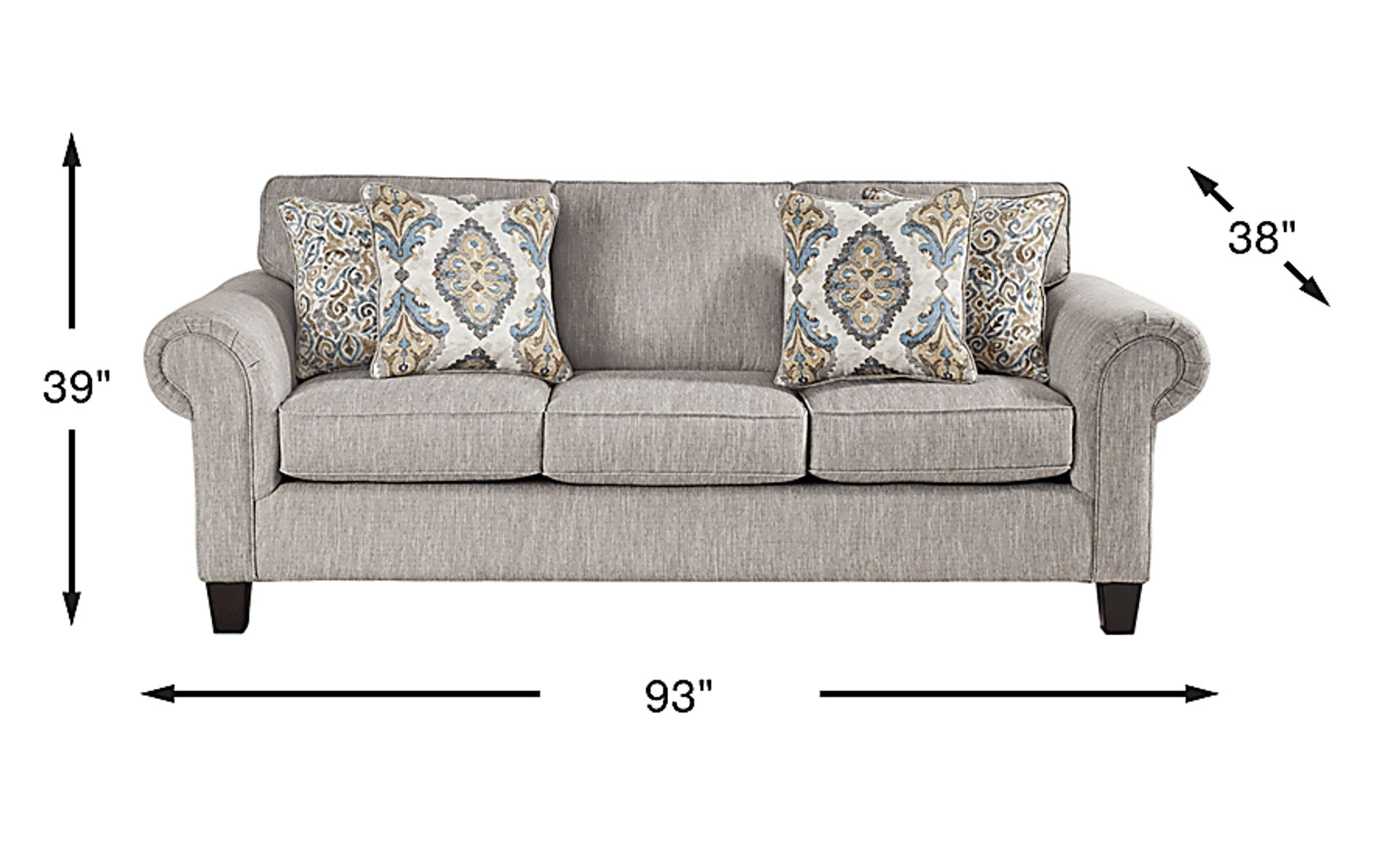 Dimension Image. Please refer to the Dimension Tab on this page for dimension details.