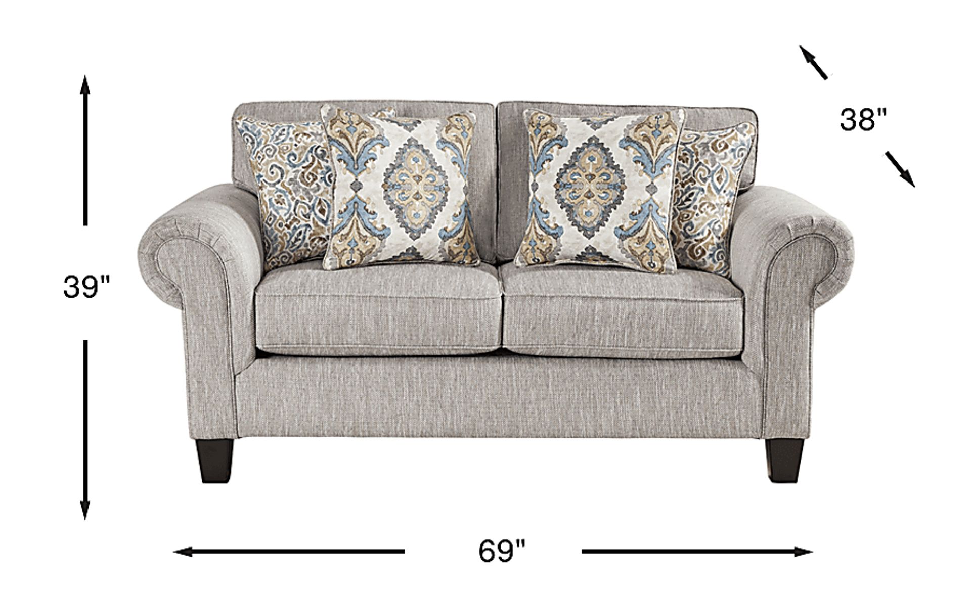 Dimension Image. Please refer to the Dimension Tab on this page for dimension details.