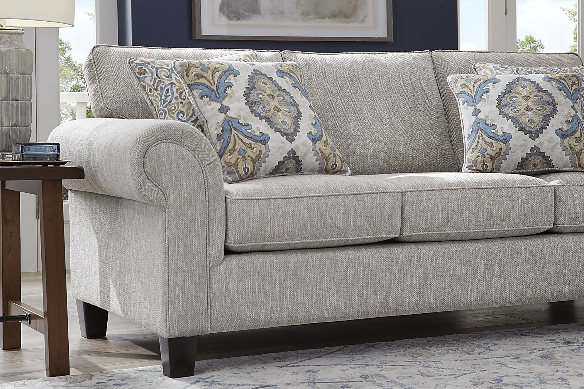 Wyndsor Way Gray 7 Pc Living Room - Image 3