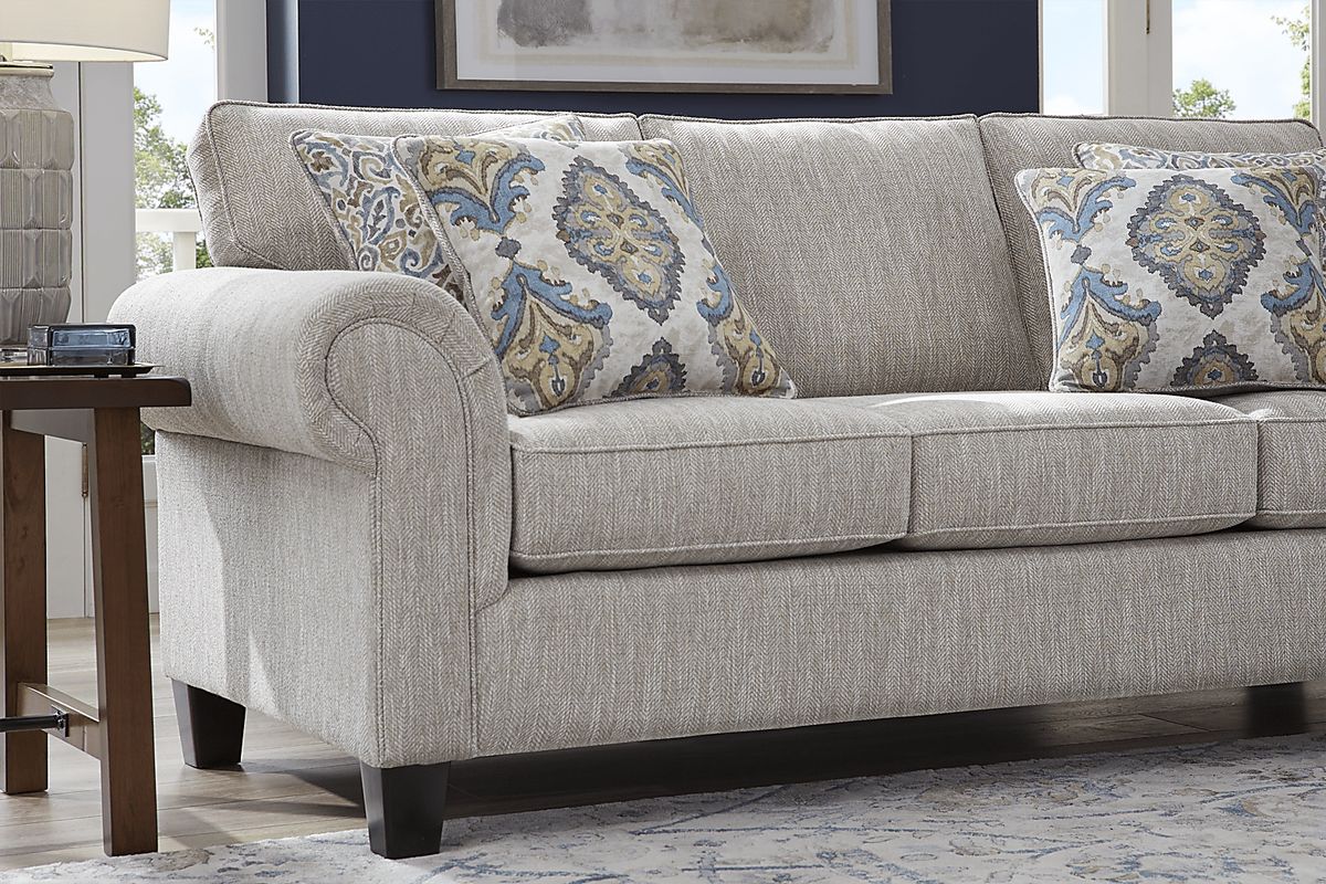 Wyndsor Way Gray Woven Sofa | Rooms to Go